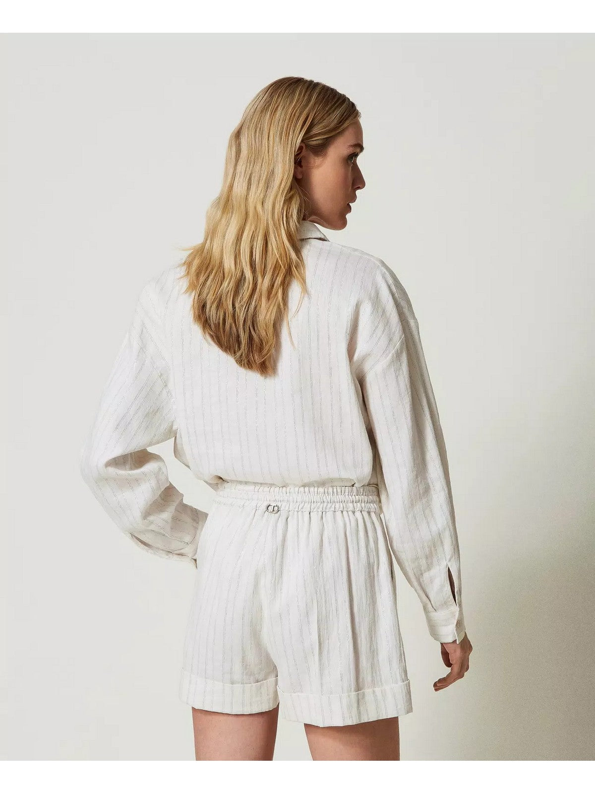 TWINSET Pantaloncino Donna 241TT2223 11611 Bianco gioboutiqueweb