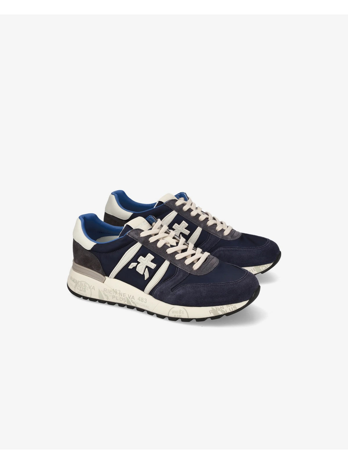 PREMIATA Sneaker Uomo LANDER VAR 7204 Blu gioboutiqueweb