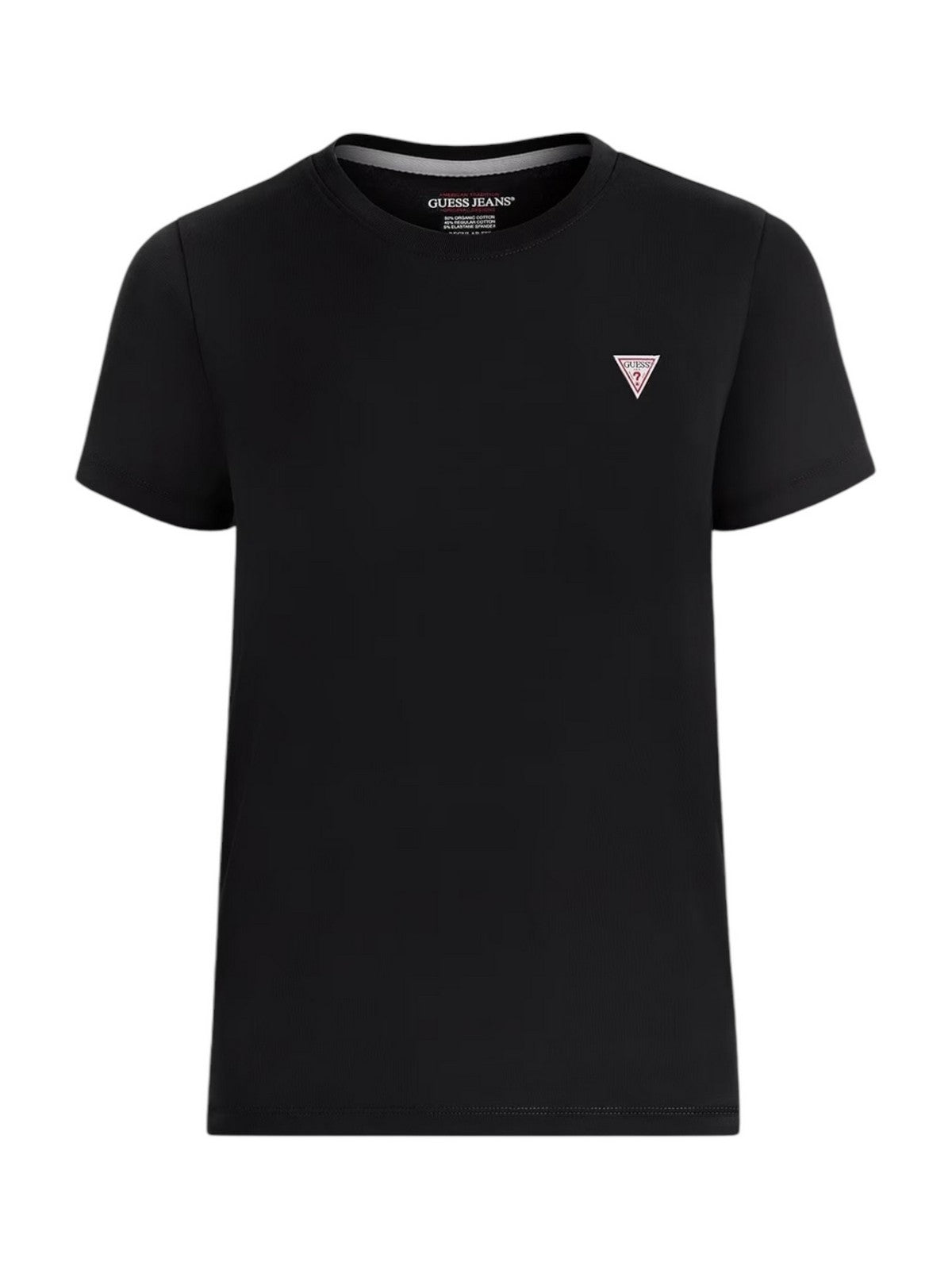 GUESS T-shirt Donna GJ SS CN REG MINI TRIANGLE TEE W4YI10 J1314 JBLK Nero gioboutiqueweb