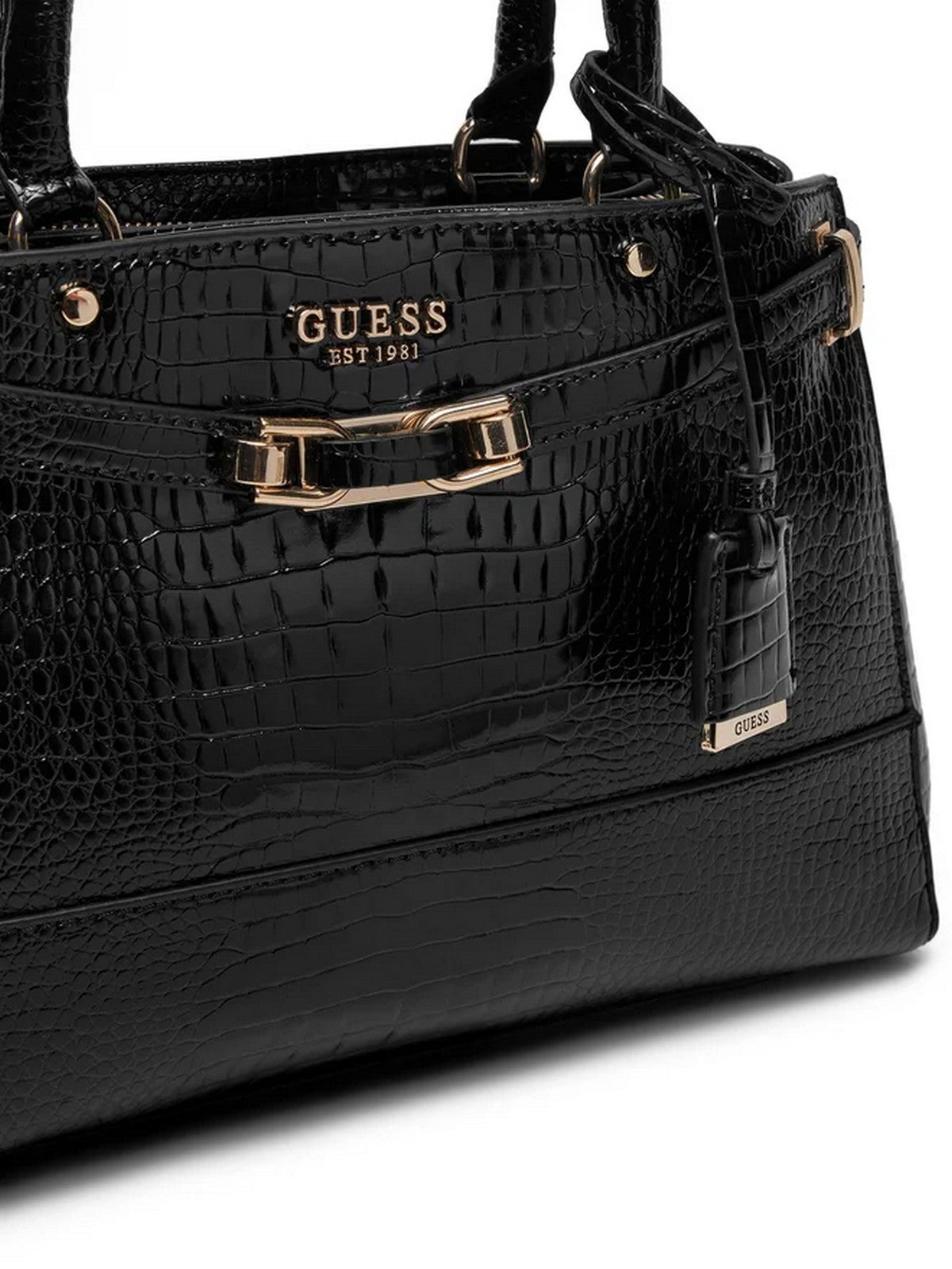 GUESS Borsa Donna SILVYE LUXURY SATCHEL HWCG95 27060 BLA Nero gioboutiqueweb