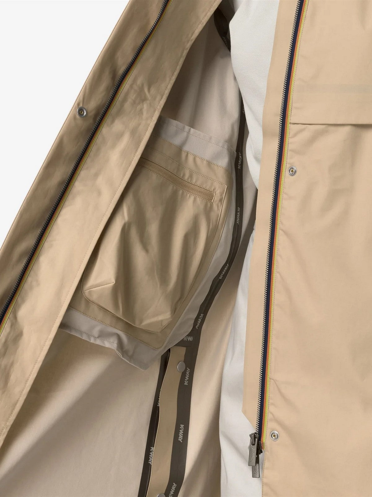 K-WAY Trench Donna JESY 3L POPLIN K7132RW AZI Beige gioboutiqueweb