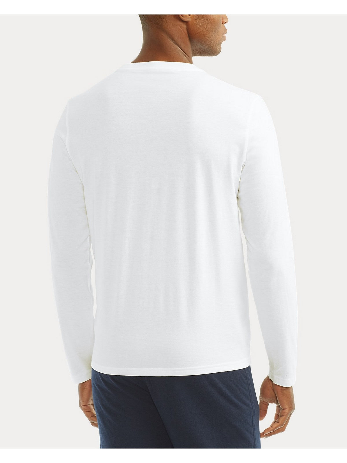 POLO RALPH LAUREN T-shirt Uomo L/S CREW-SLEEP-TOP 714844759 004 WHITE gioboutiqueweb