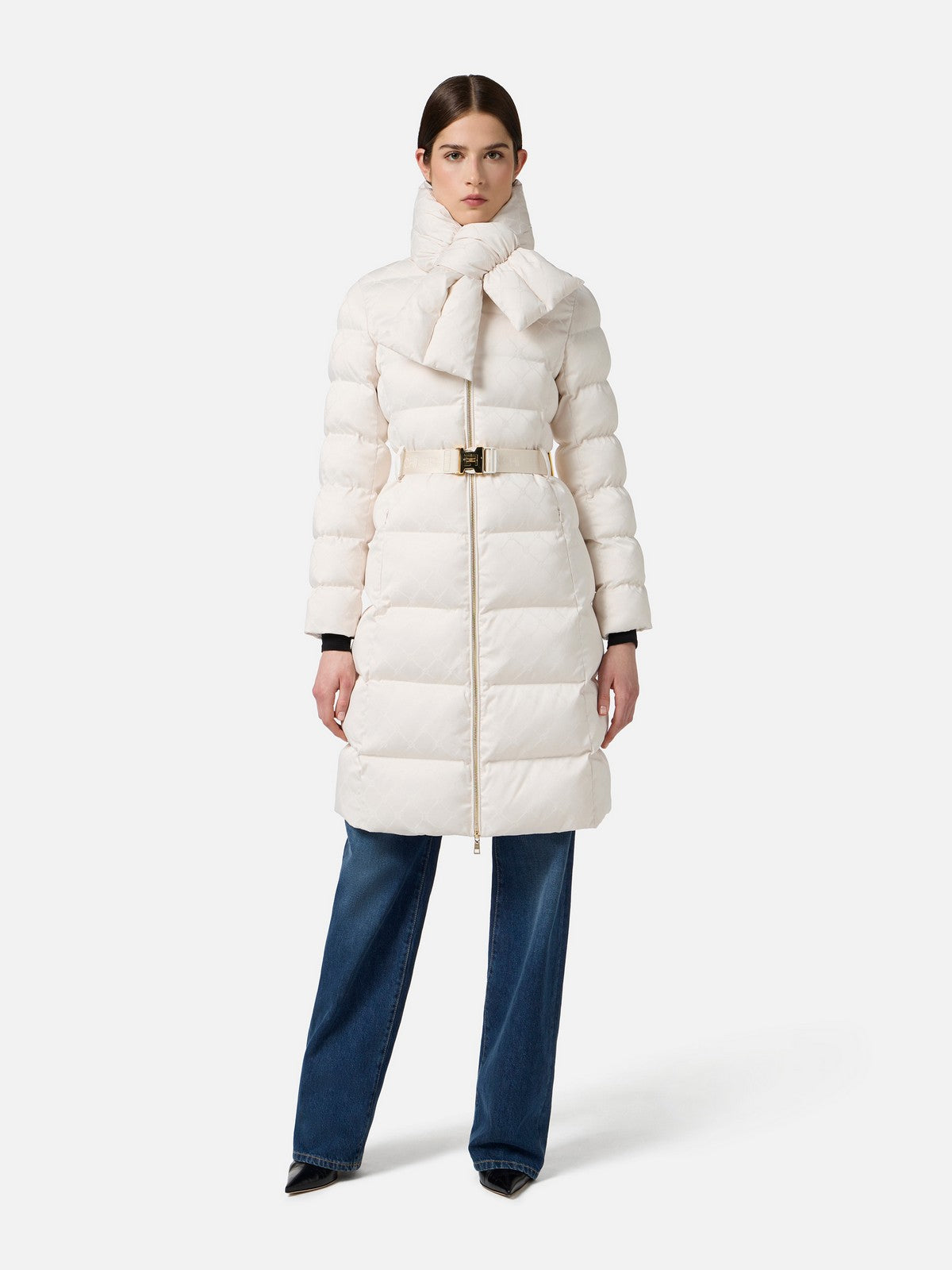 ELISABETTA FRANCHI Piumino Donna PI84D56E2 DZ9 MILK