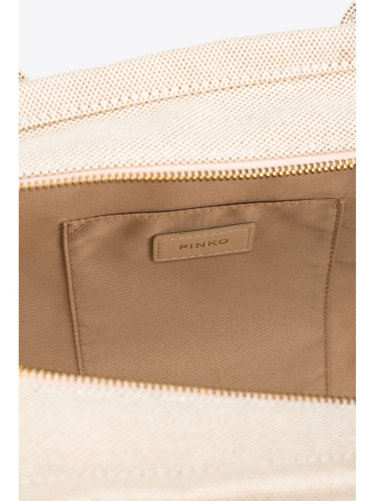 PINKO Borsa Donna Beach shopping 100782-A1X1 7UHQ Beige gioboutiqueweb