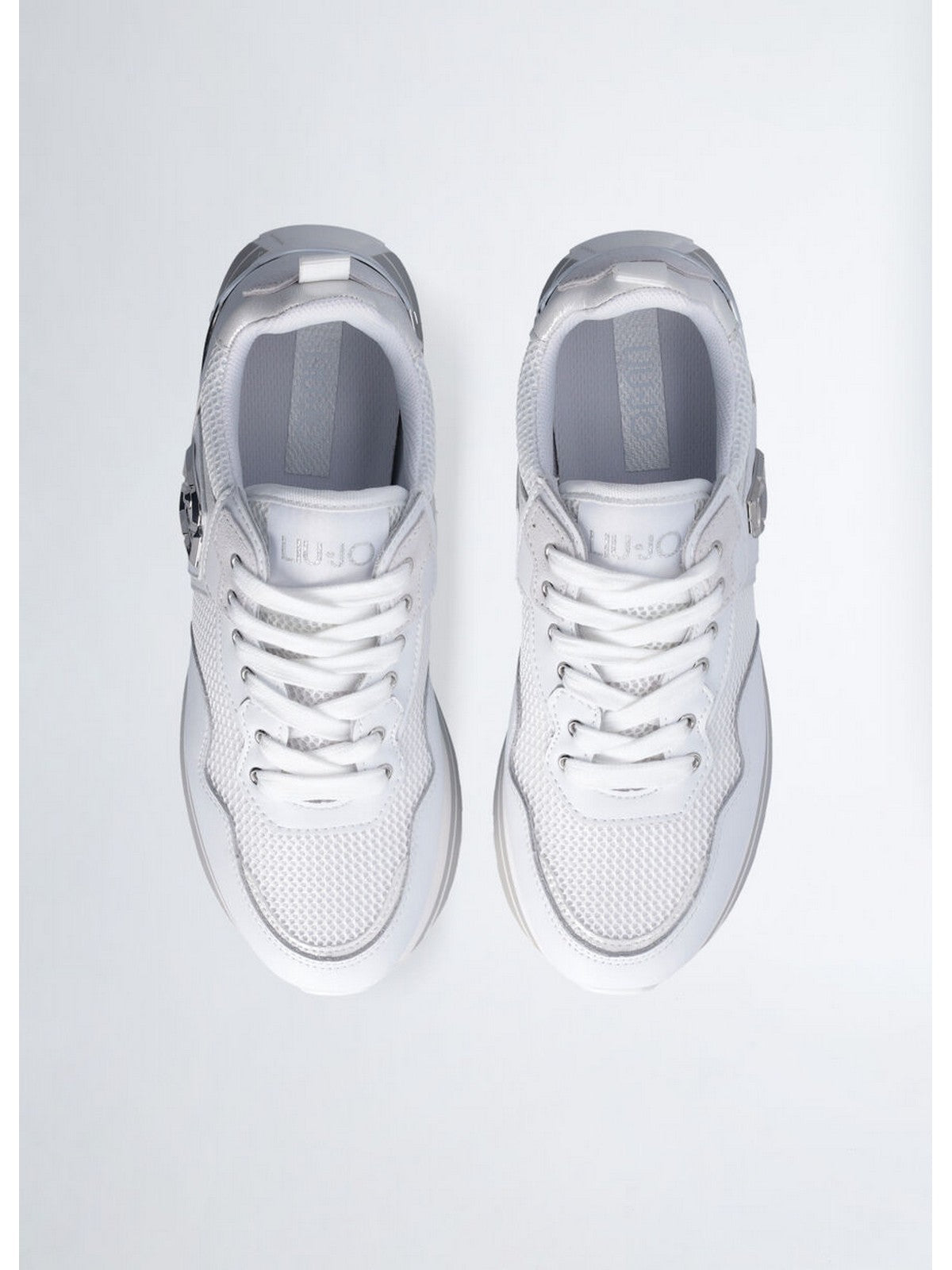 LIU JO Sneaker Donna LIU JO MAXI WONDER 01 BA5013PX602 01111 LEATHER//MESH/L WHITE