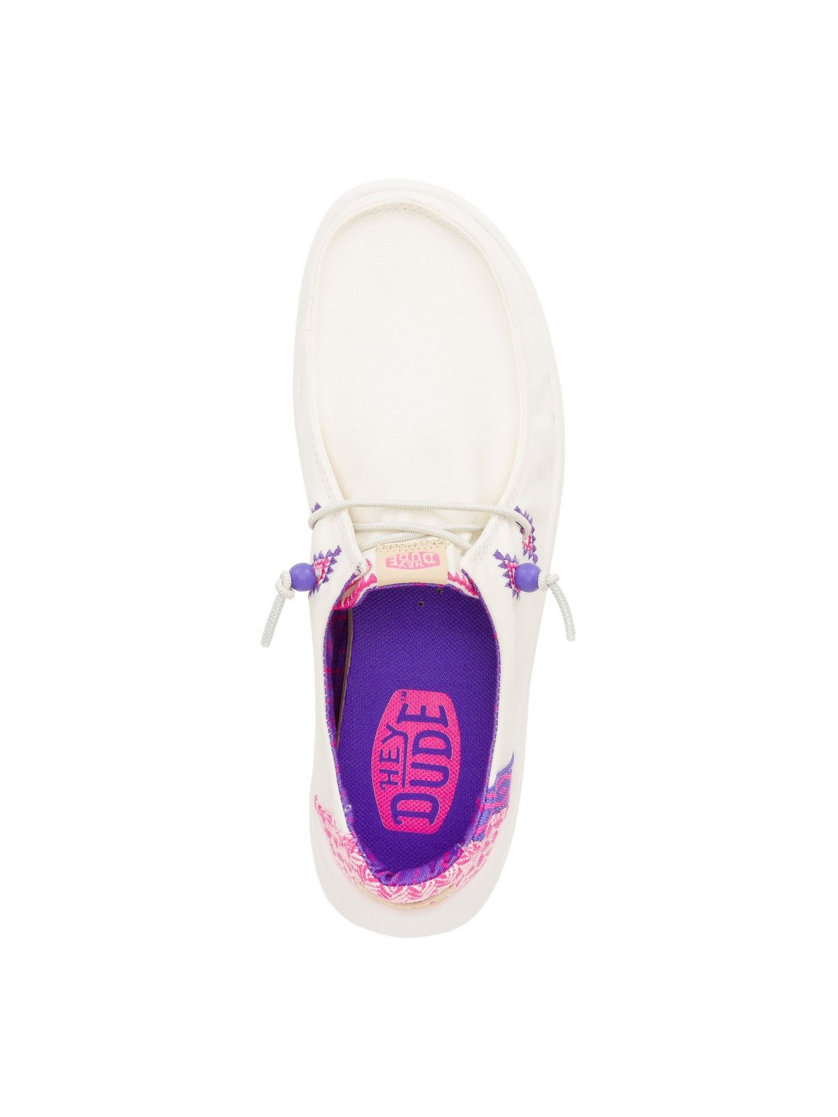 HEY DUDE Mocassino Donna HD.41946 102 WHITE/PINK gioboutiqueweb