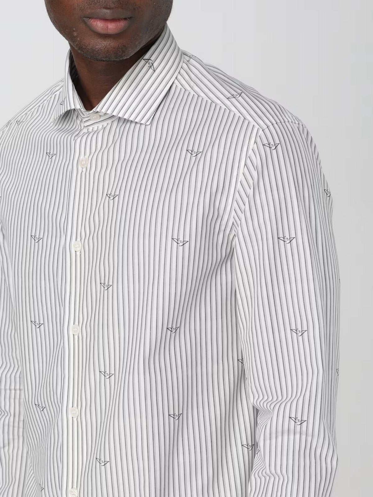 EMPORIO ARMANI Camicia Uomo 3D1C86 1K3LZ F1H0 Grigio gioboutiqueweb