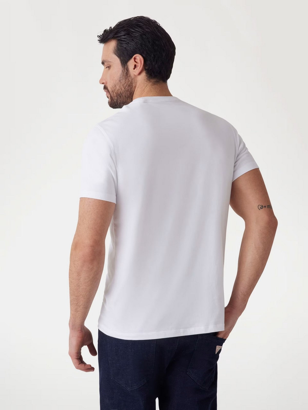 GUESS T-shirt Uomo SS CN BASIC PIMA TEE M4GI70 KC9X0 G011 PURE WHITE
