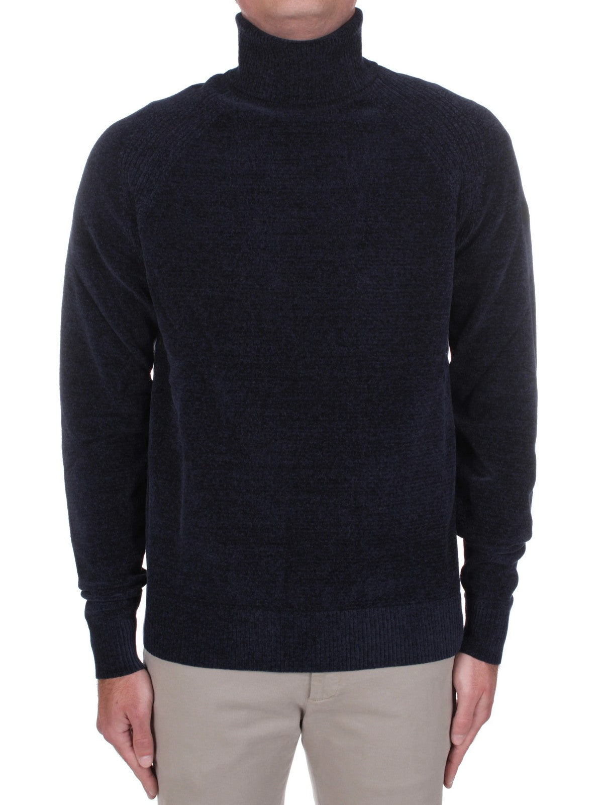 RRD Maglione dolcevita Uomo VELVET TURTLENECK KNIT W25133 60 60 BLUE BLACK
