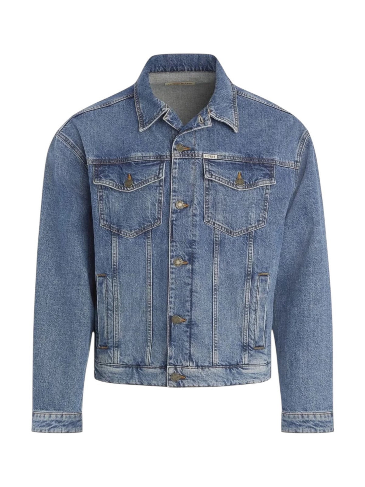 GUESS Giubbino Uomo GJ MENS OVERSIZE TRUCKER JACKE M4YN38 D5DO2 GAM1 GJ ARTISTIC MEDIUM W gioboutiqueweb