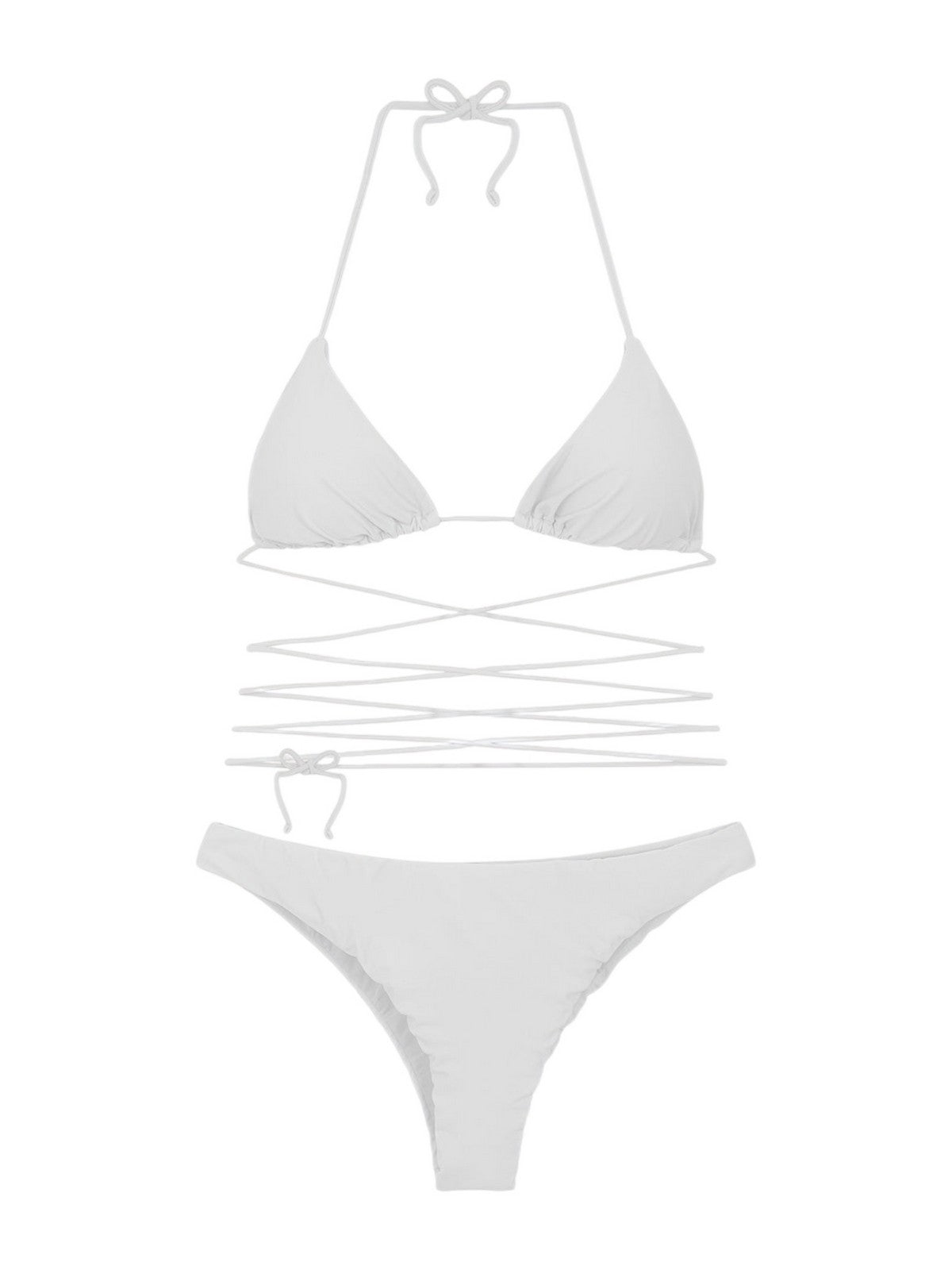 ME FUI Costume da bagno Donna MF25-0100_WH WHITE