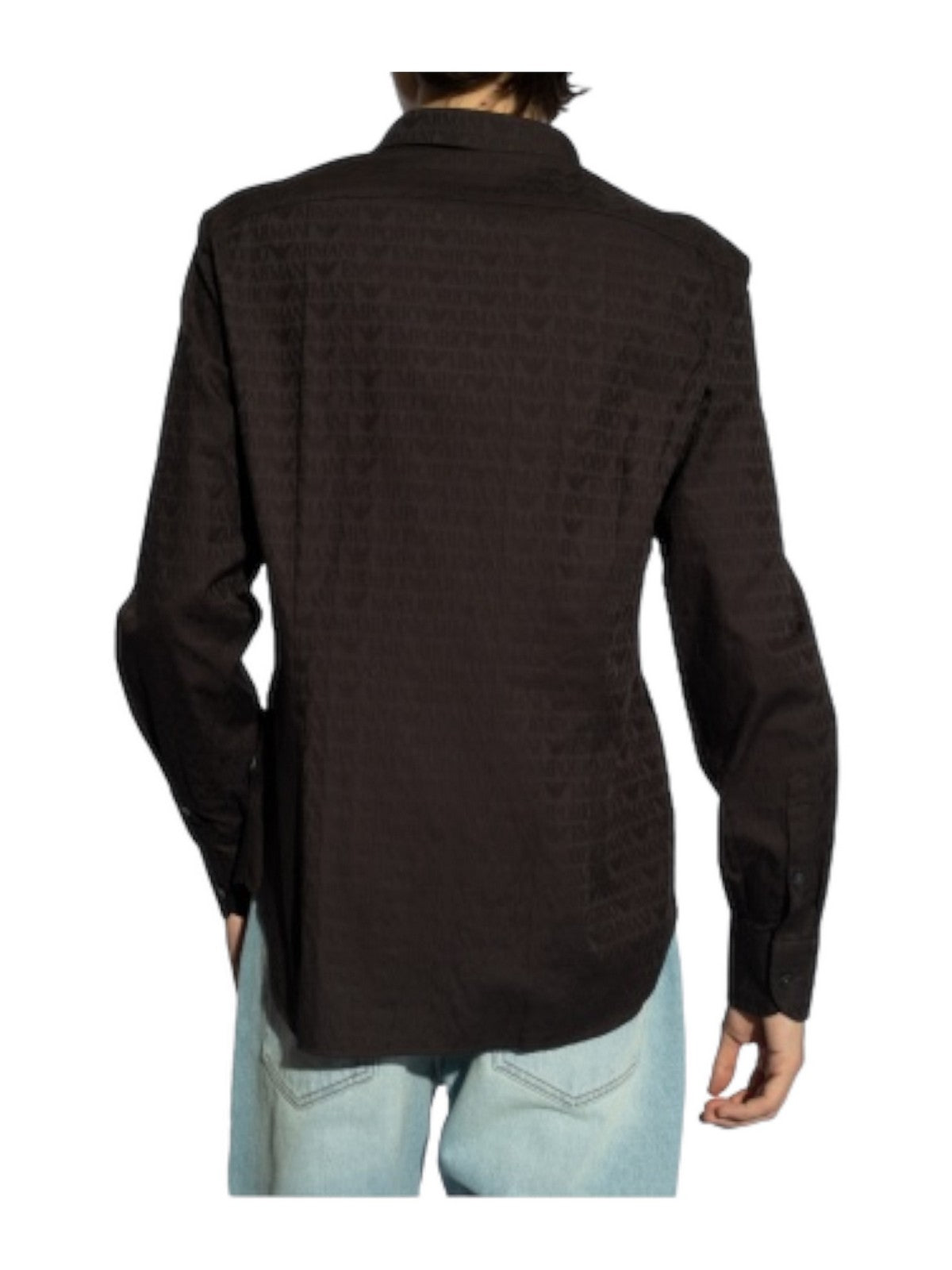 EMPORIO ARMANI Camicia Uomo 3D1C86 1NIUZ F056 Nero gioboutiqueweb