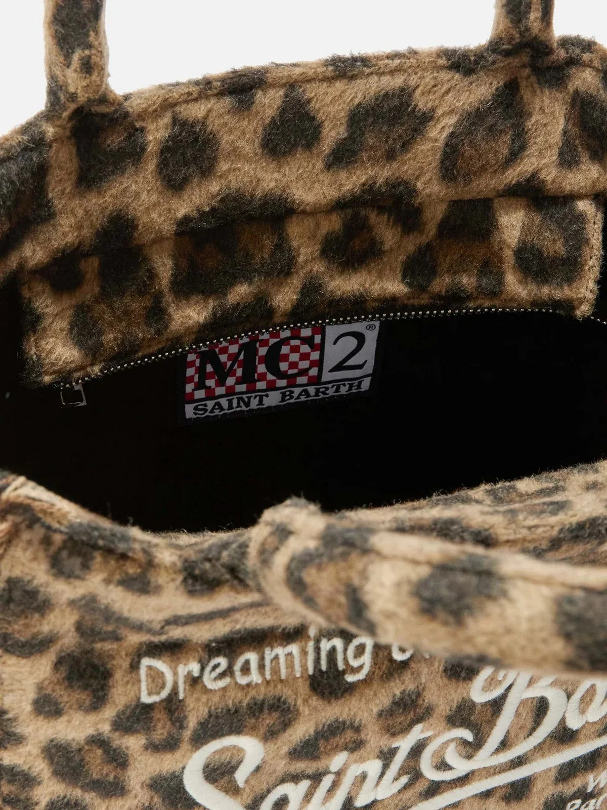 MC2 SAINT BARTH Borsa Donna VANITY FELT 00223I LEOPARD MIDI 18 EMB
