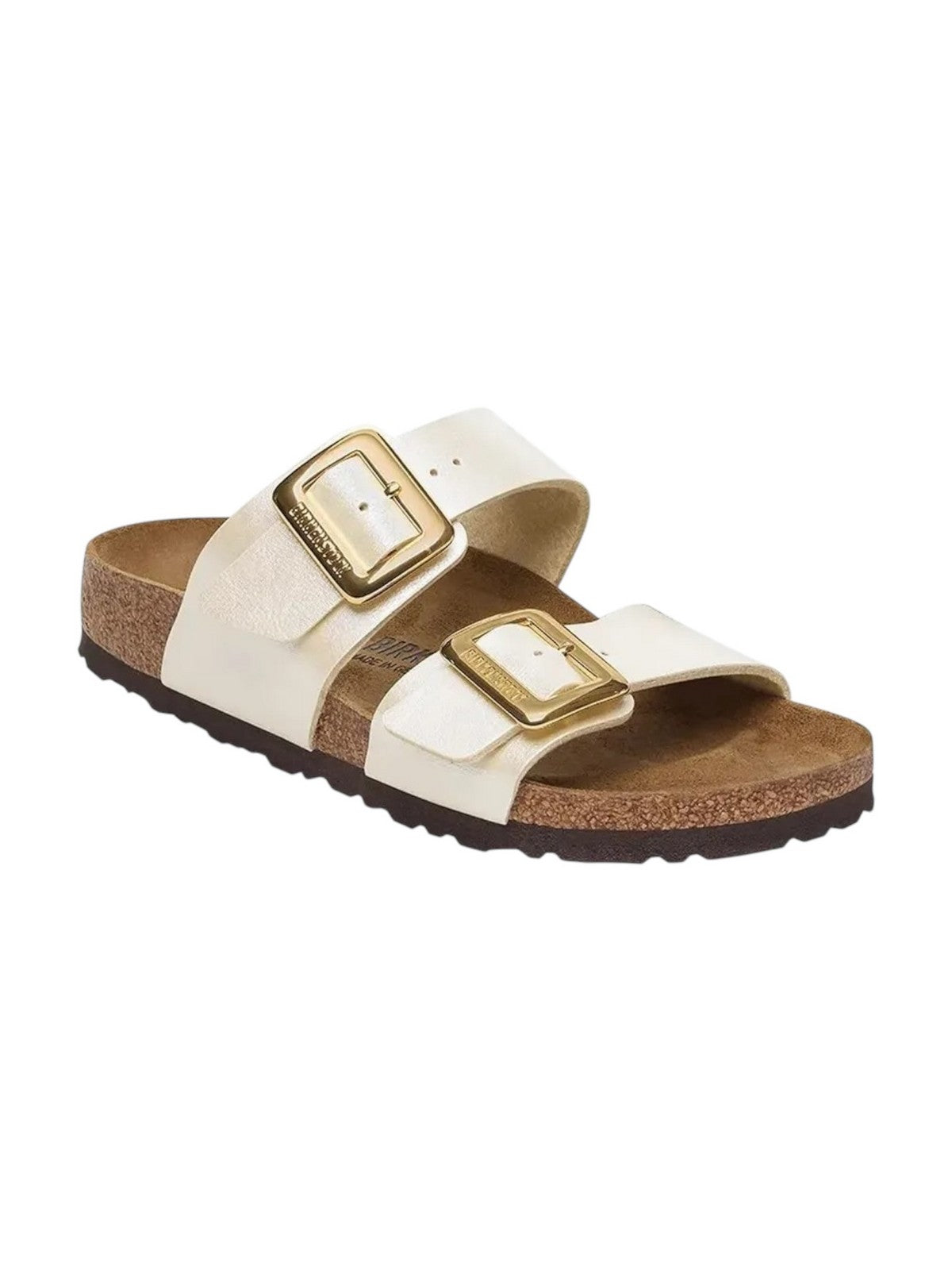 BIRKENSTOCK Sandalo Donna Sydney CB graceful pearl white, Birko Flor 1029492 Bianco gioboutiqueweb