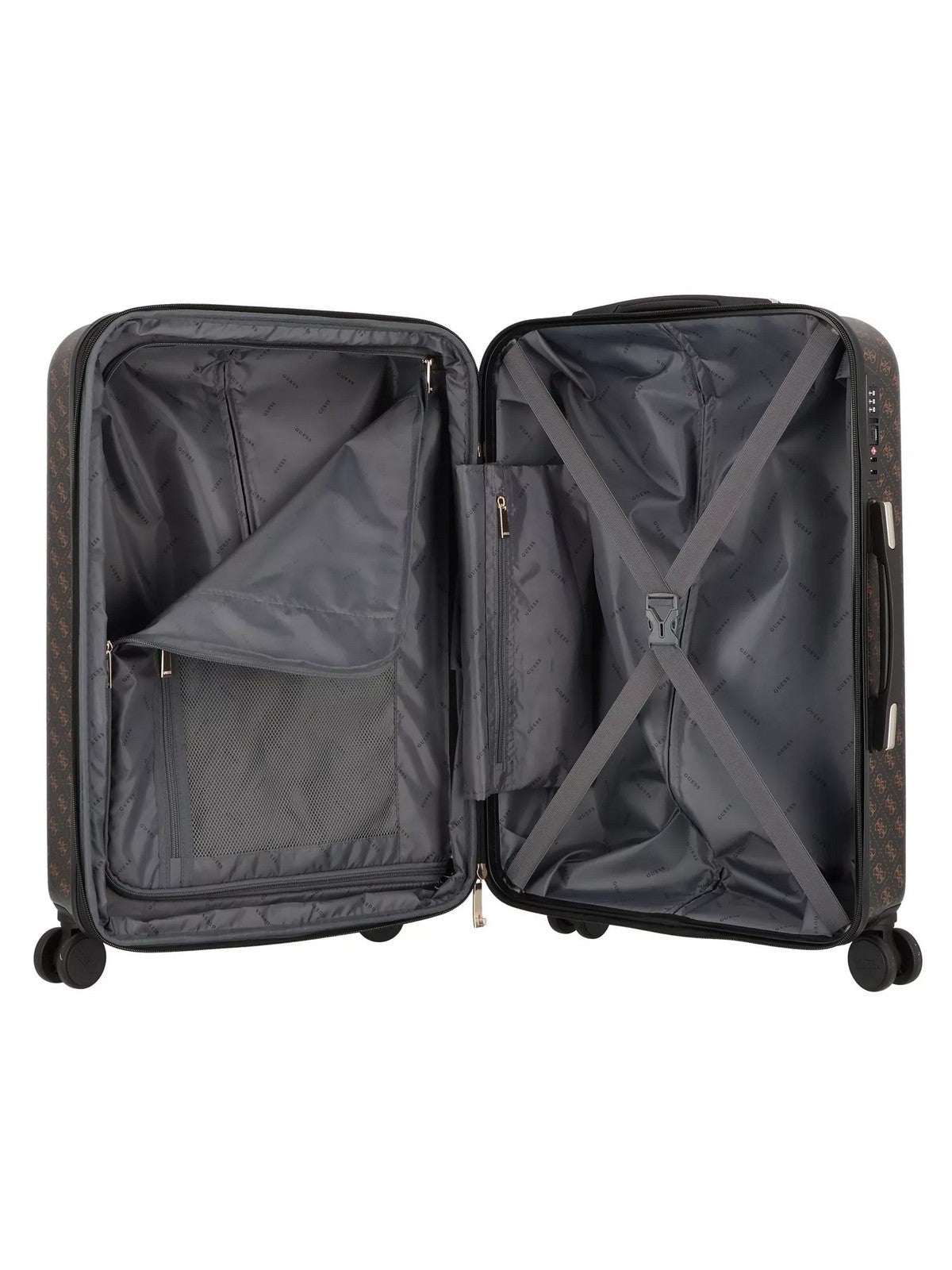 GUESS Valigia e Trolley Donna JESCO 22 IN 8-WHEELER TWHB83 89982 BRO Marrone gioboutiqueweb