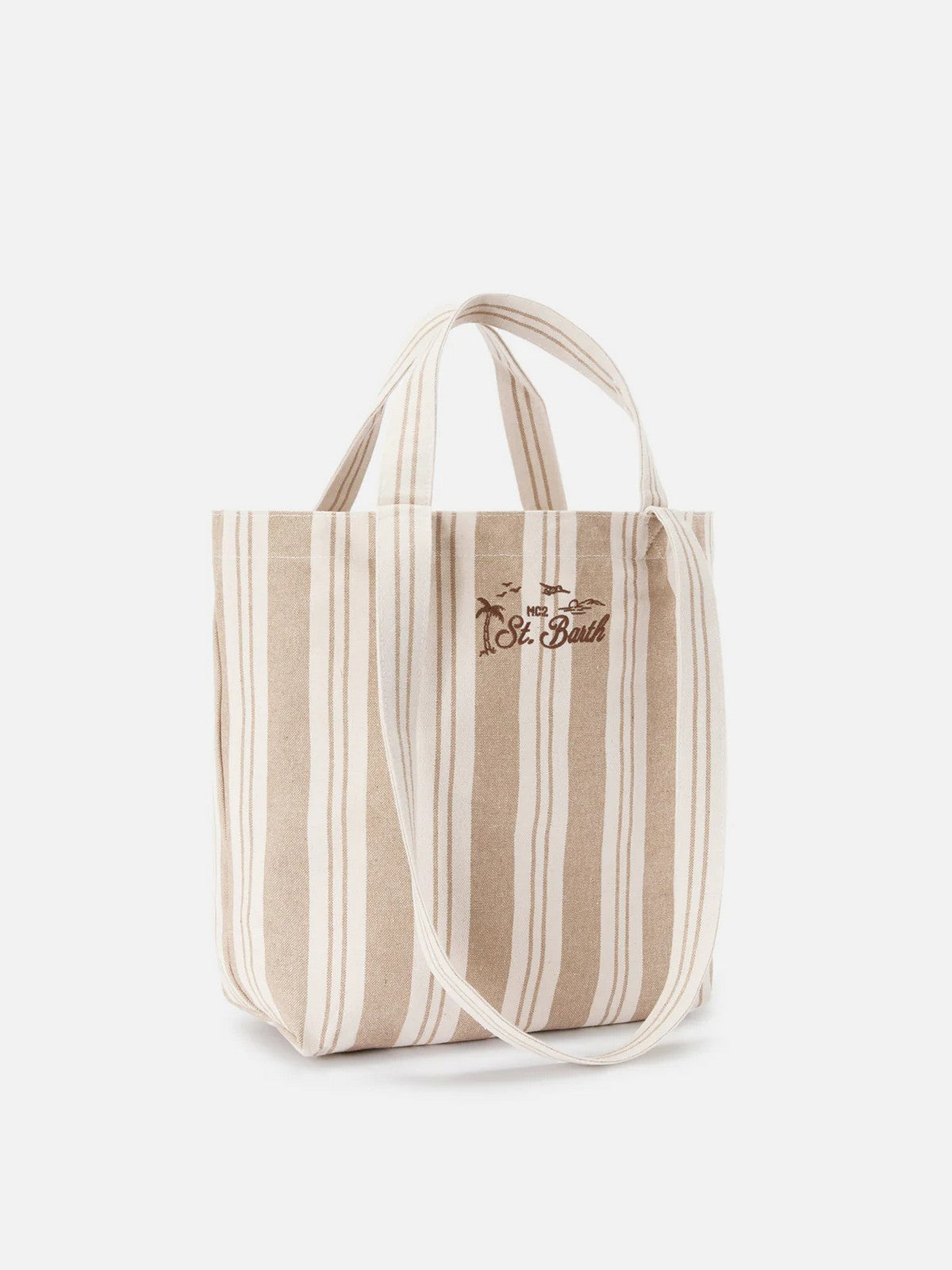 MC2 SAINT BARTH Borsa Donna ESSENTIAL BEACH COTTON 01102L BIG STRIPES V 1118 EMB
