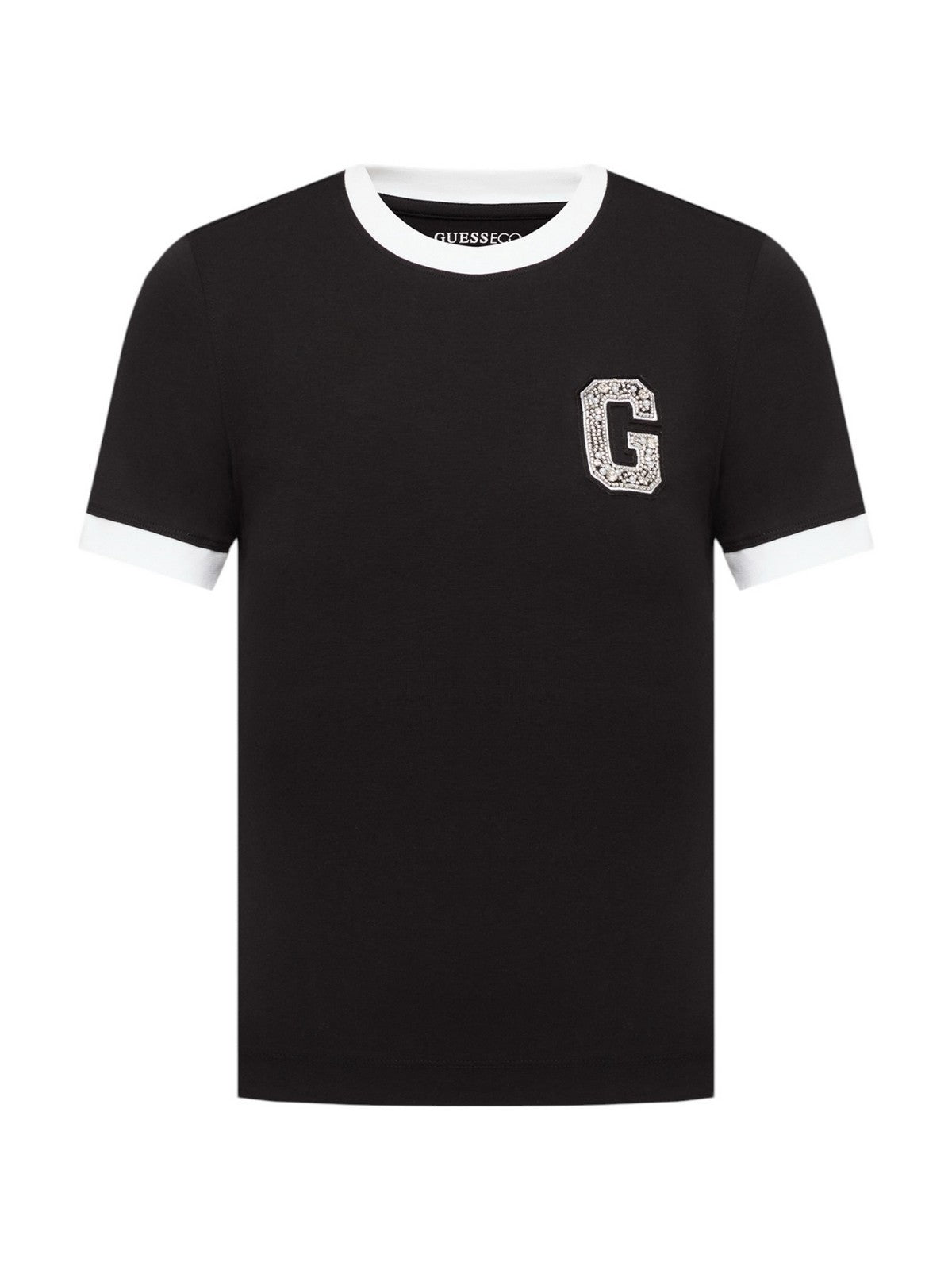 GUESS T-shirt Donna SS CN G PATCH TEE W6RI31 J1314 JBLK Jet Black A996