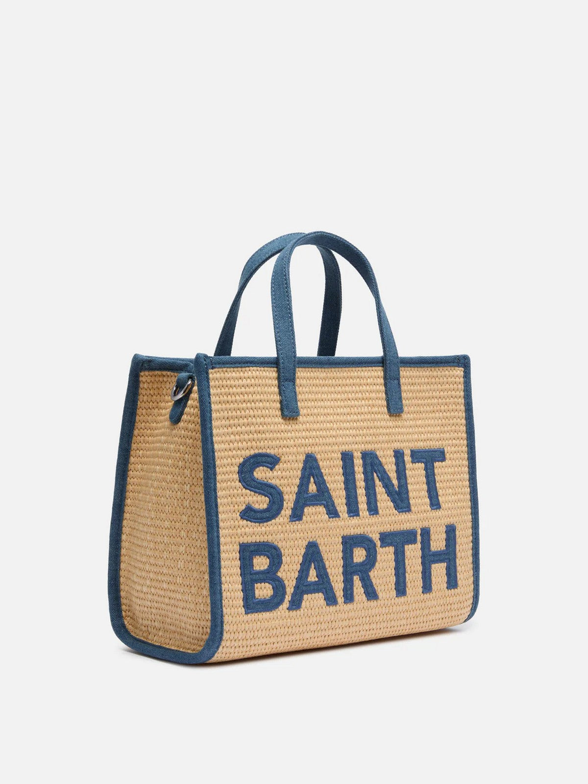 MC2 SAINT BARTH Borsa Donna VIVIAN MID STRAW 00438L 11 PATCH DENIM