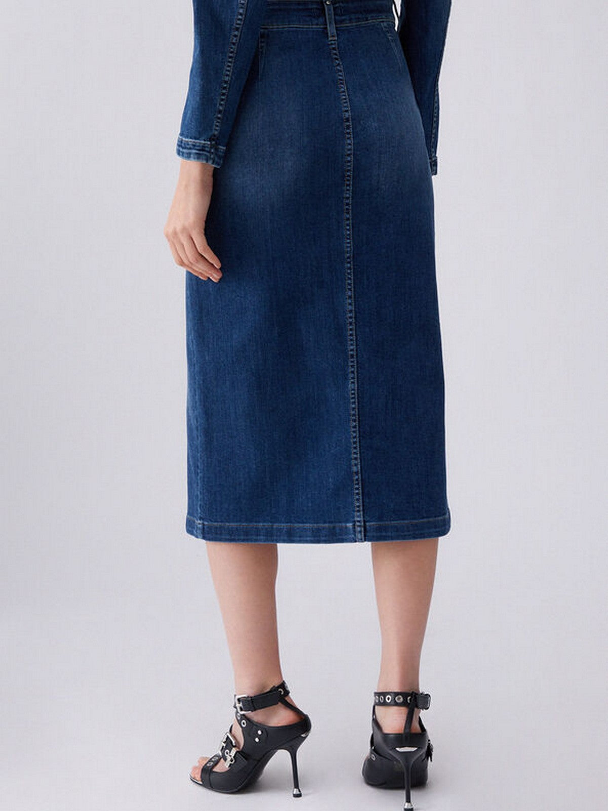 LIU JO BLUE DENIM Gonna Donna UA6259D0275 78988 Den.Blue dk.buttons