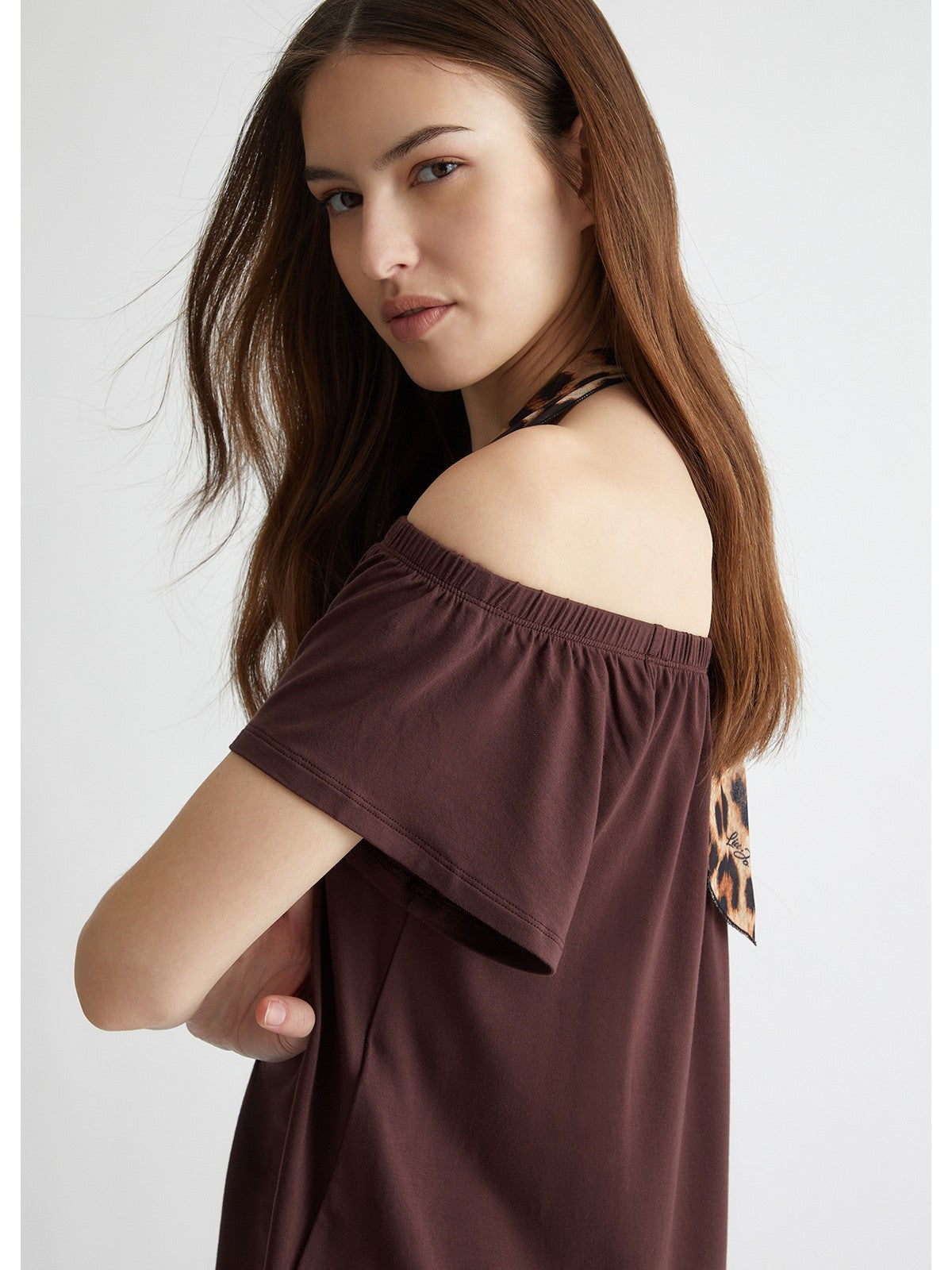 Liu Jo Beachwear T-shirt et Pole Woman V4215JS360 N9247 Marrone