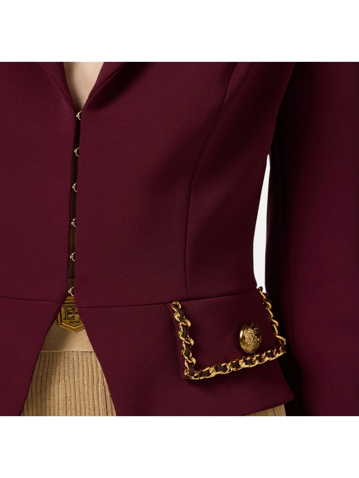 ELISABETTA FRANCHI Giacca Donna GIT8546E2 CG3 Rosso gioboutiqueweb