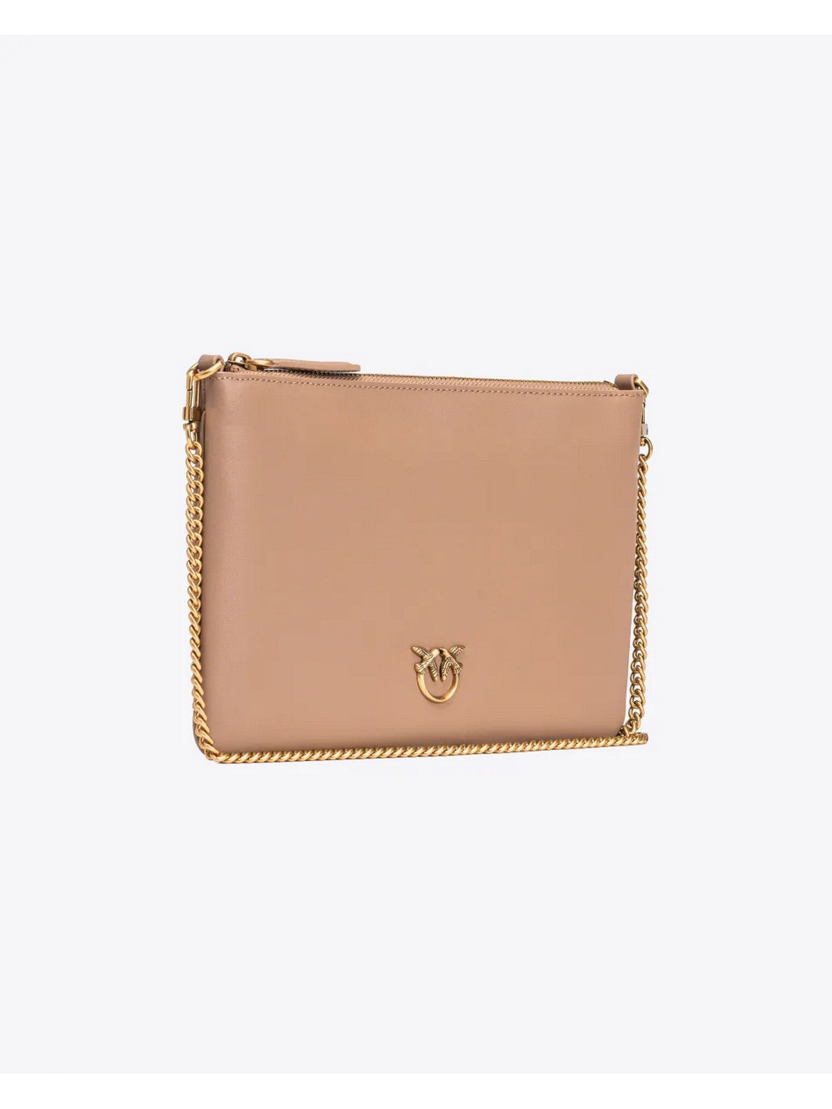 PINKO Borsa Donna Flat Classic Vitello Seta 100455-A0F1 D01Q Marrone gioboutiqueweb