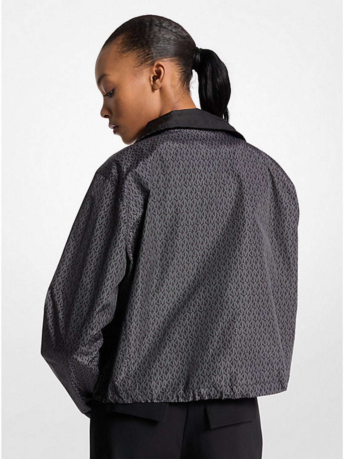 Michael Kors Women's Jacket Reversible Mk Logo Jkt MT520IMJN3 034 Níquel