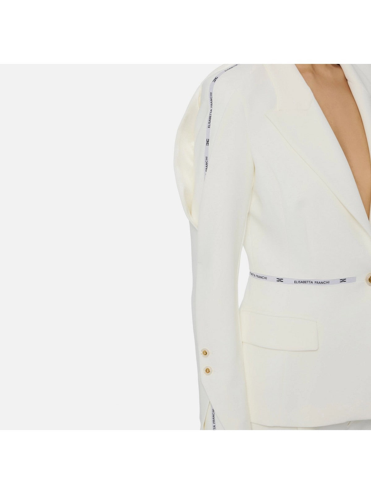 ELISABETTA FRANCHI Giacca Donna GI17156E2 360 Avorio gioboutiqueweb