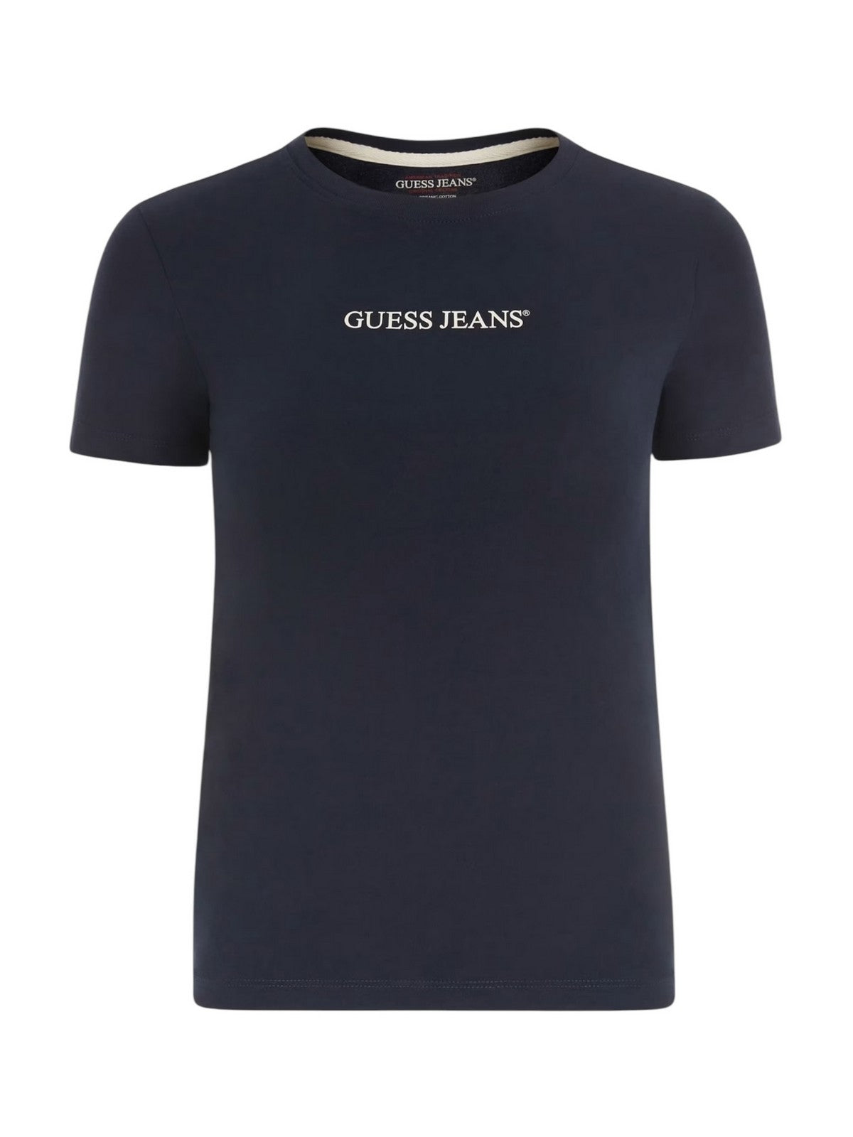 GUESS T-shirt Donna GJ SS CN SLIM LOGO PRINT TEE W4YI01 J1314 A71W Blu gioboutiqueweb