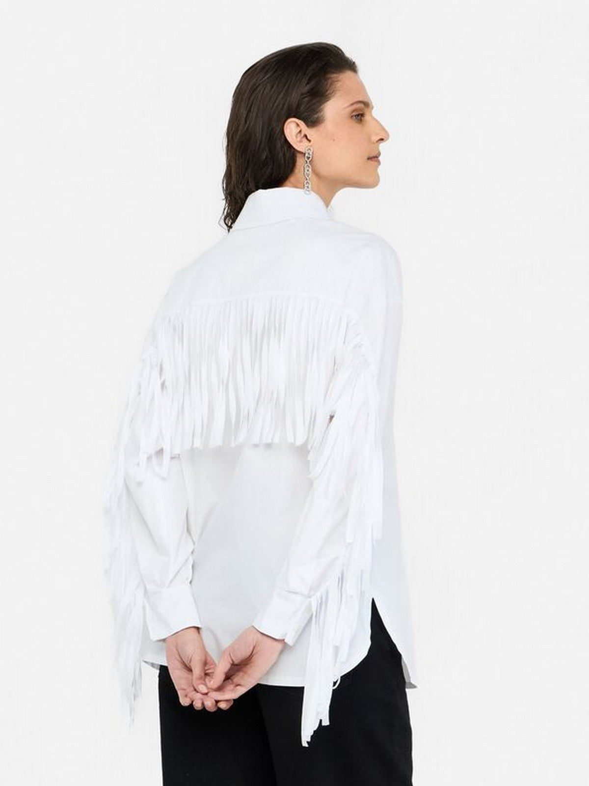 LIU JO BLACK Camicia Donna CF5175T3216 11111 BIANCO OTTICO