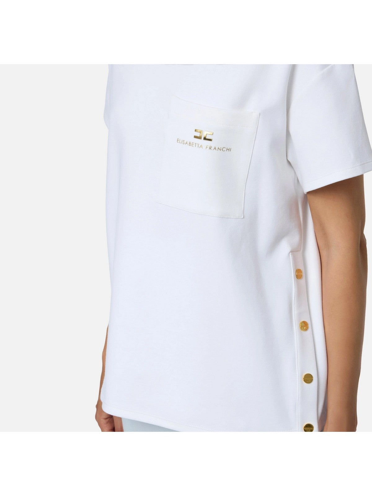 ELISABETTA FRANCHI T-shirt Donna MA02756E2 270 GESSO