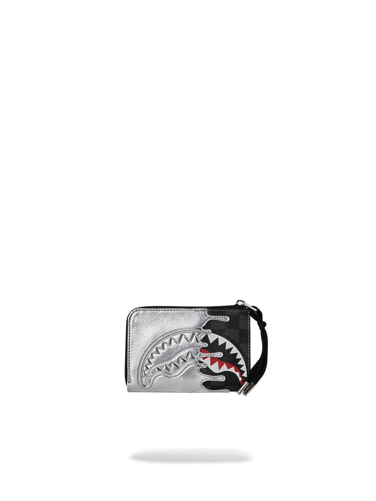 SPRAYGROUND Portafoglio Unisex adulto SILVER SIDE DRIP BLACK CHECK WALLET 910W8931NSZ Nero