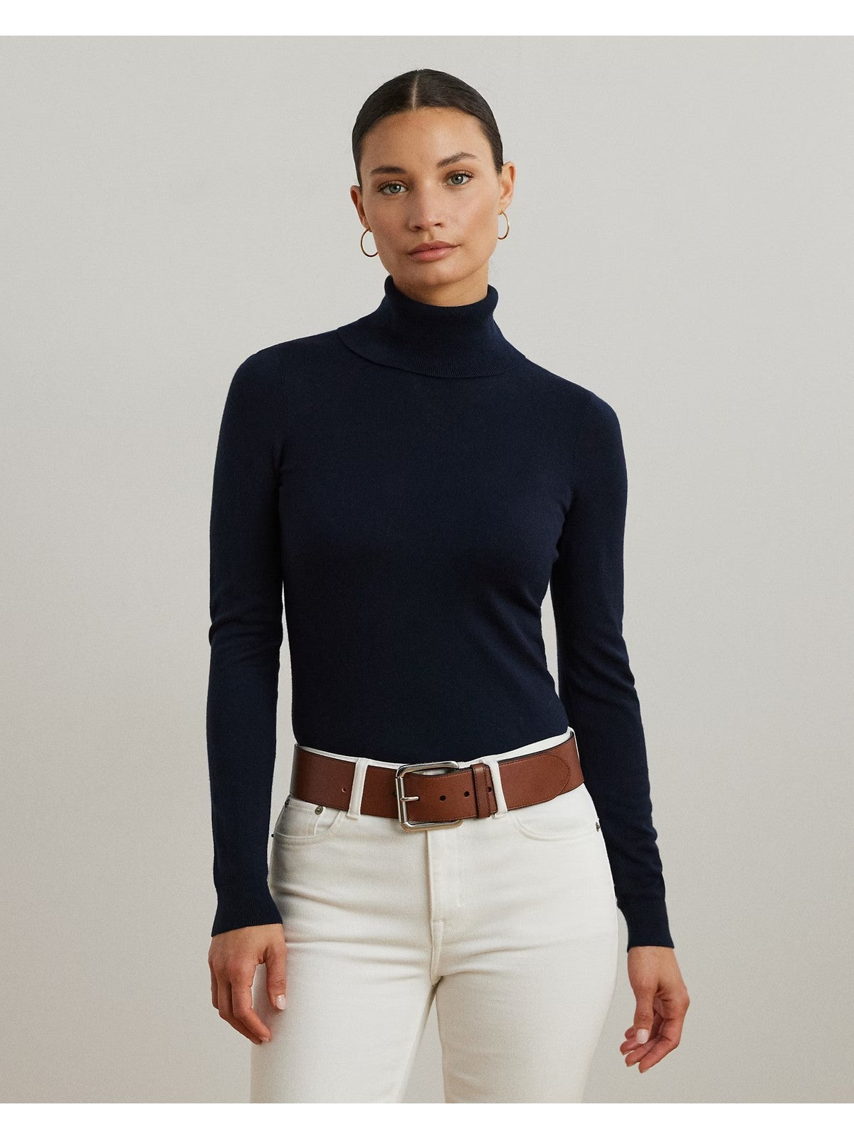 LAUREN RALPH LAUREN Maglione dolcevita Donna ZOE-LONG SLEEVE-PULLOVER 200940470 002 LAUREN NAVY