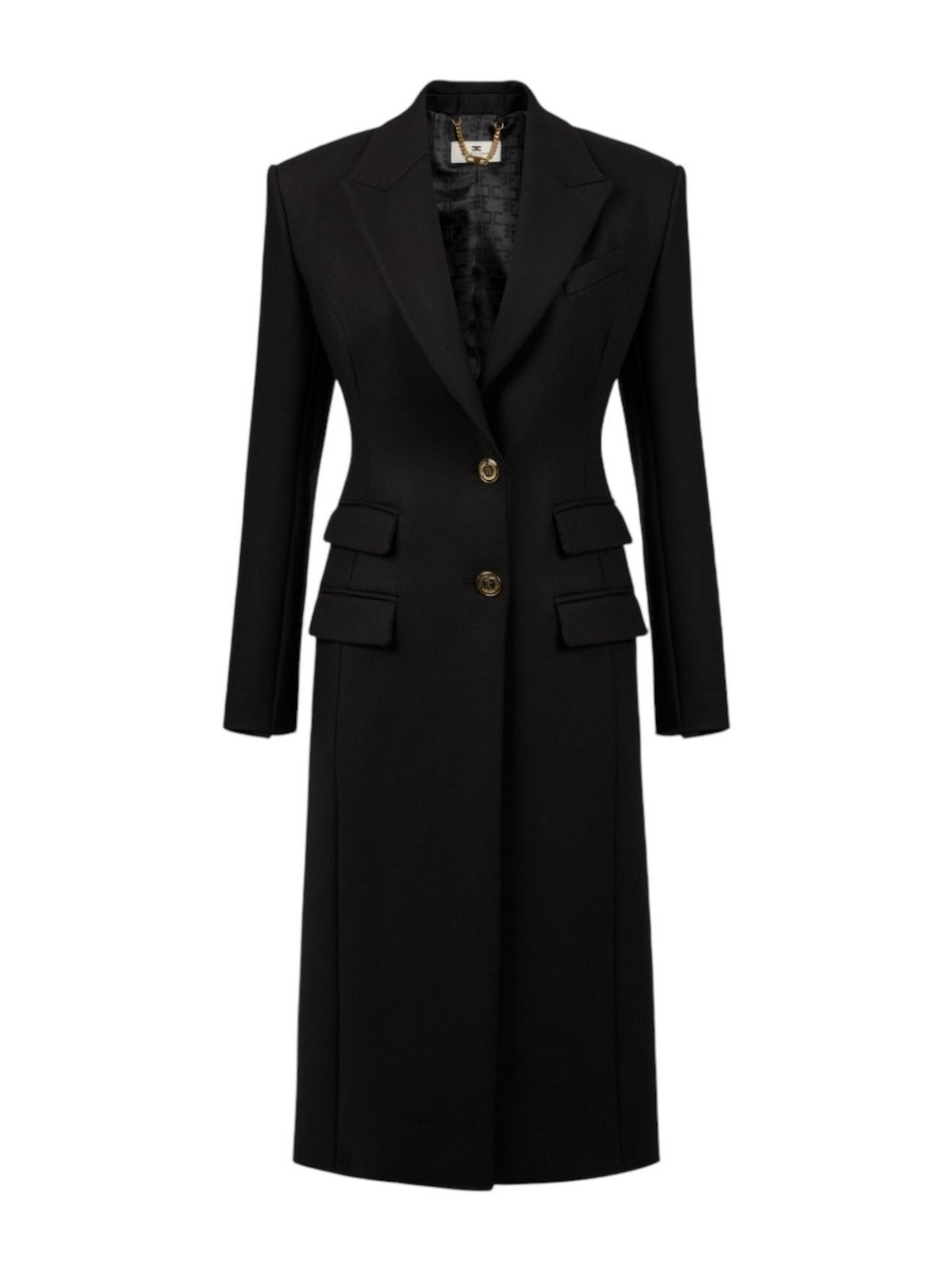 ELISABETTA FRANCHI Cappotto Donna CP00146E2 110 Nero gioboutiqueweb