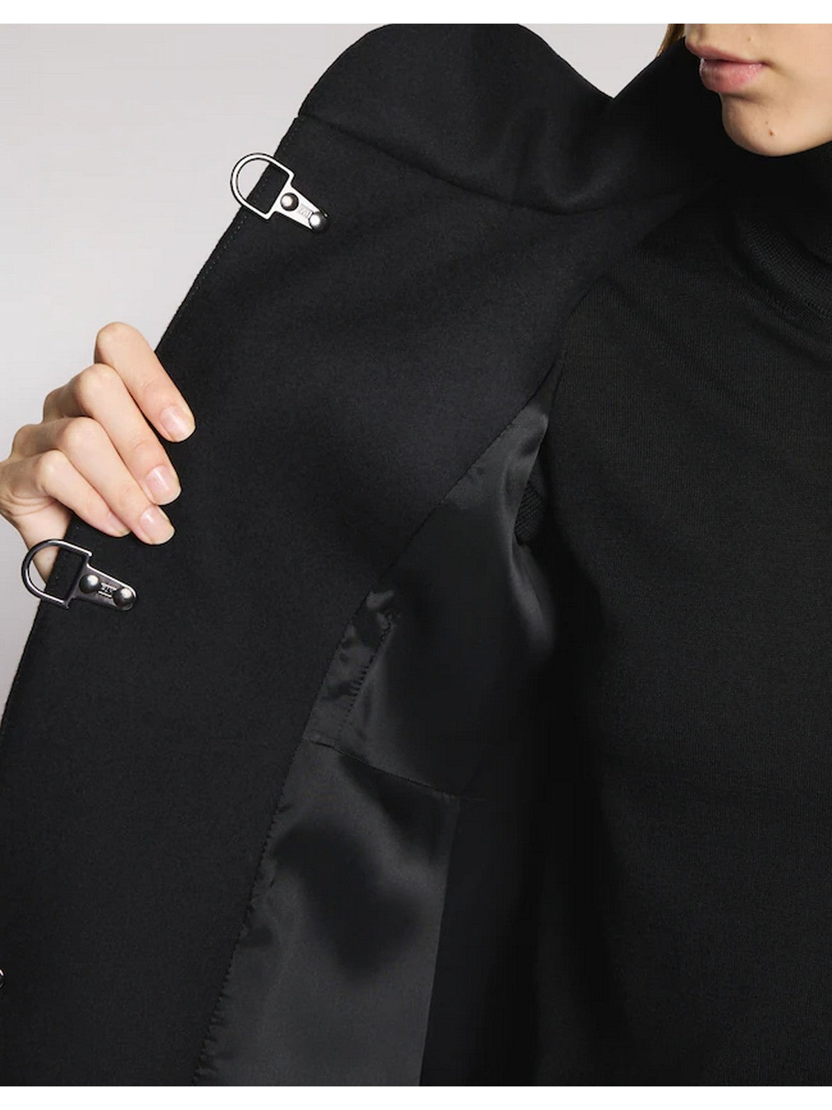 FAY Cappotto Donna Romantic Coat NAW5051Y050SGLB999 Nero gioboutiqueweb