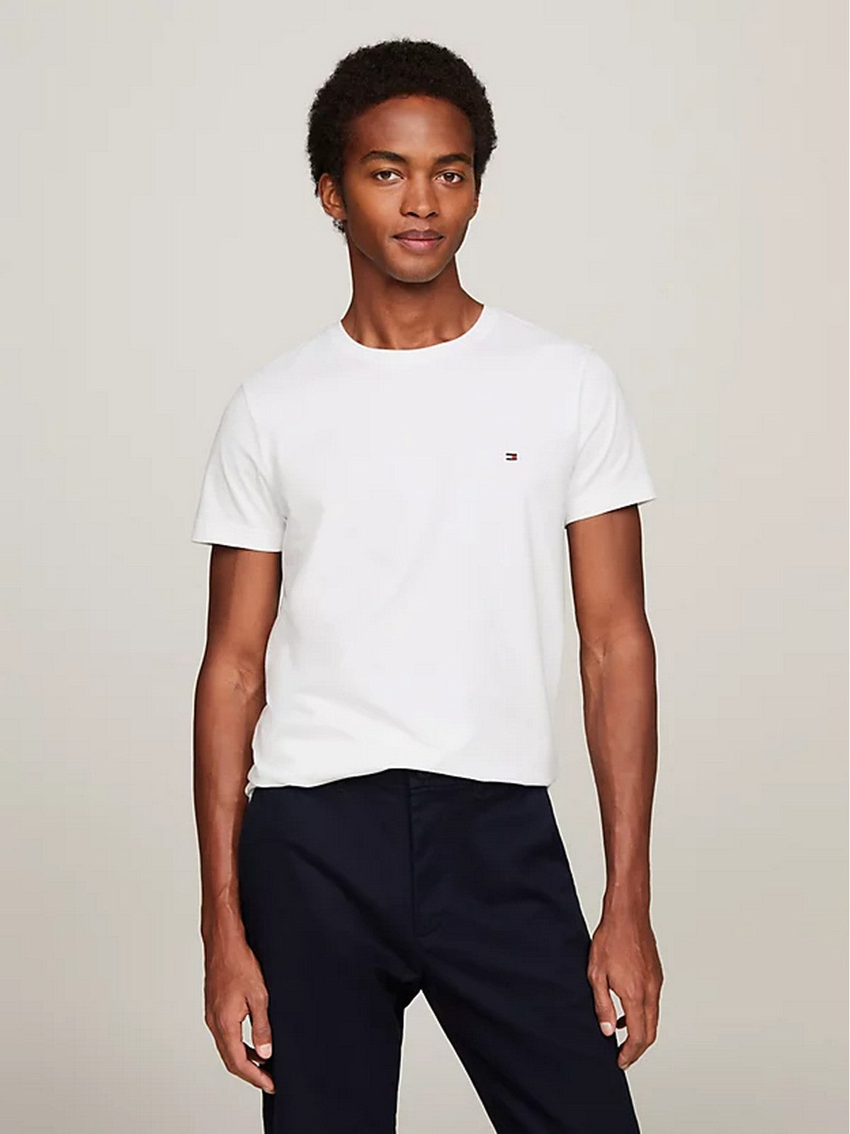 TOMMY HILFIGER T-Shirt e Polo Uomo MW0MW27539 YBR Bianco