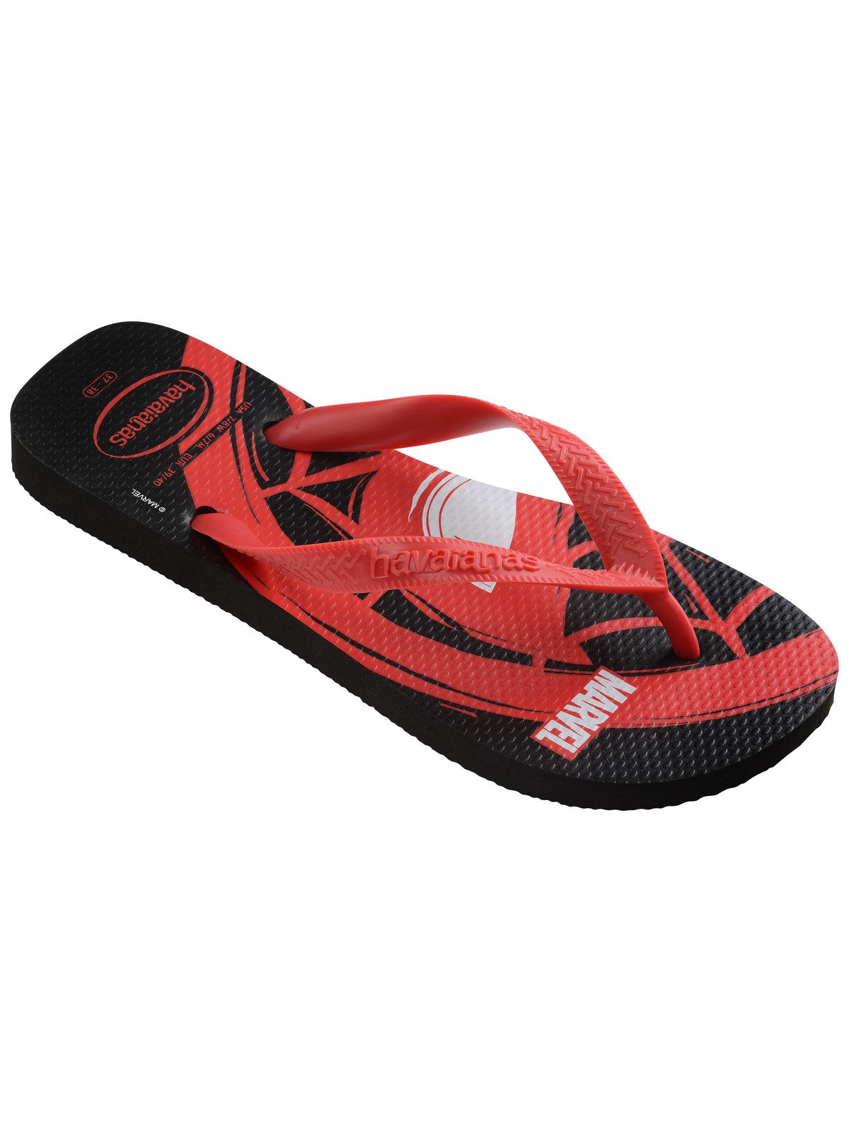 HAVAIANAS Infradito Uomo Hav. Top Marvel Logomania 4146953.9710 Nero gioboutiqueweb