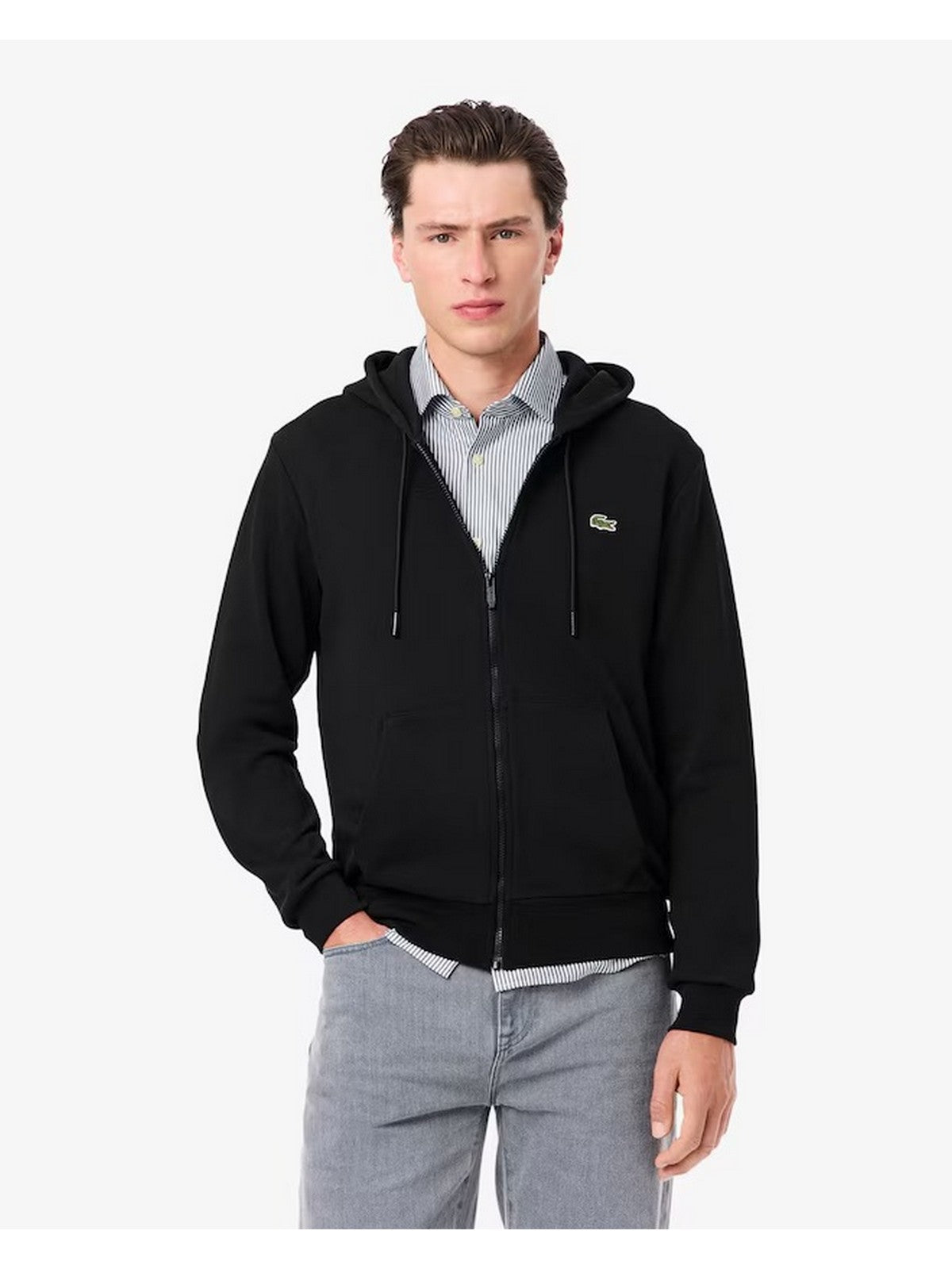 LACOSTE Felpa Uomo SH9809 031 Nero gioboutiqueweb