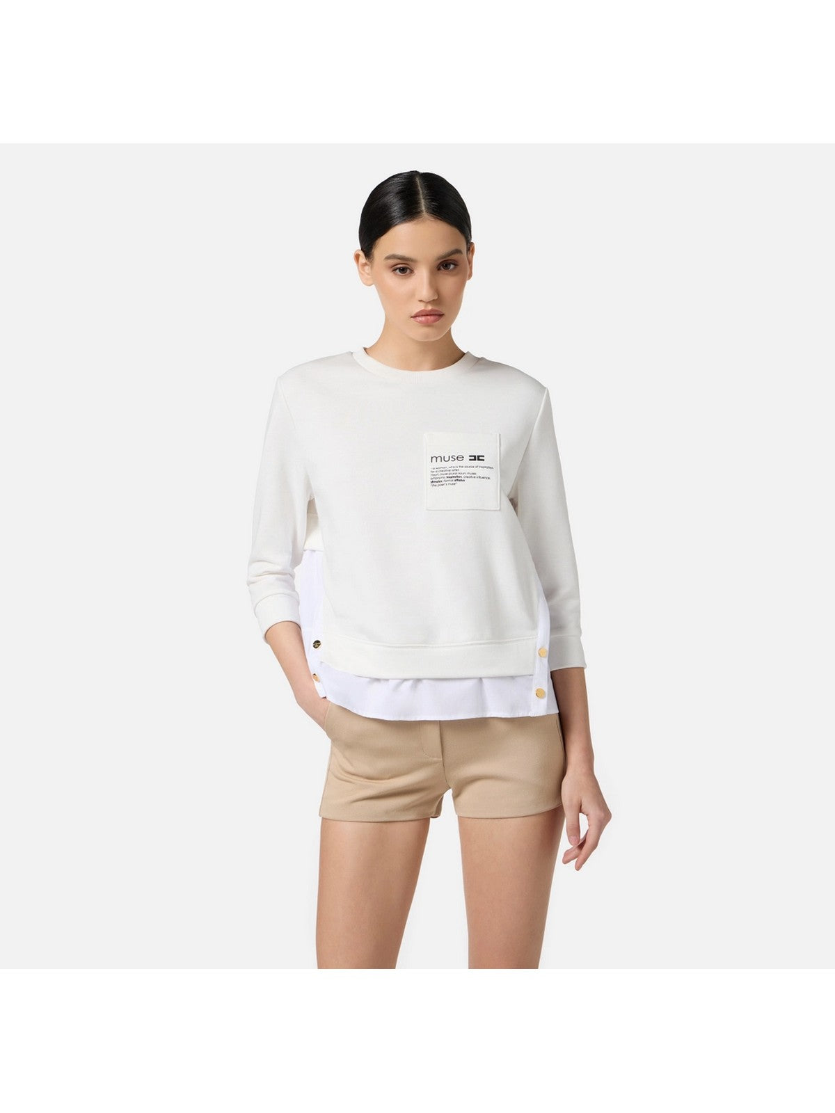 ELISABETTA FRANCHI Maglia Donna MD00656E2 360 Avorio gioboutiqueweb