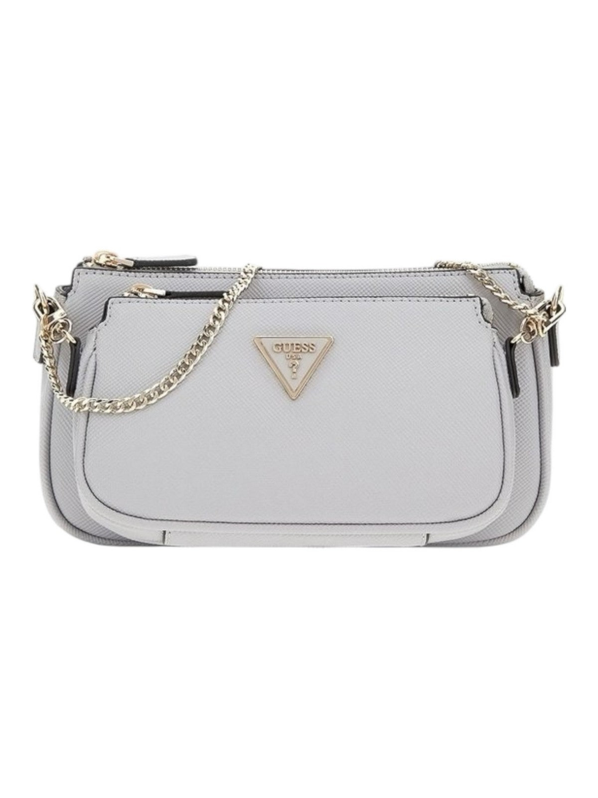 GUESS Borsa Donna NOELLE DBL POUCH CROSSBODY HWZG78 79710 LVG Grigio gioboutiqueweb
