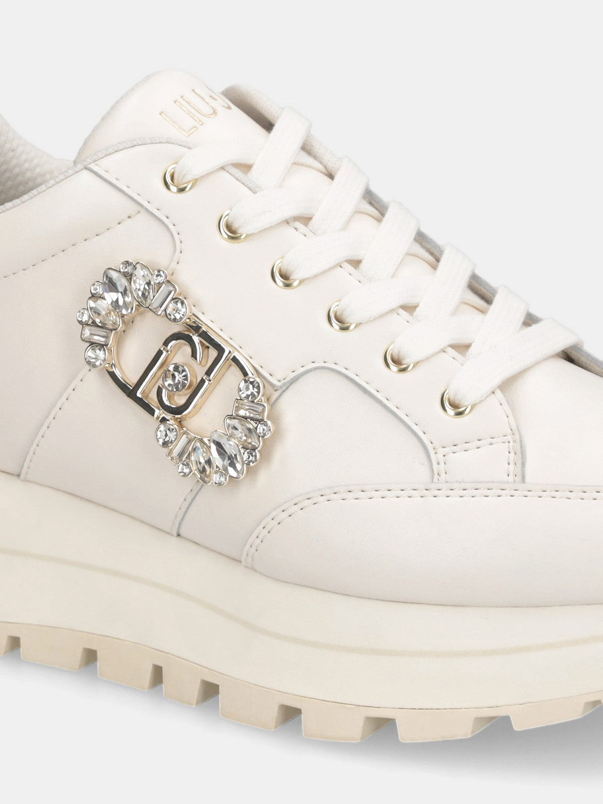 LIU JO Sneaker Donna AMAZING 41 BF5043PX026 S1874 METALLI MILK/LIGHT GOLD