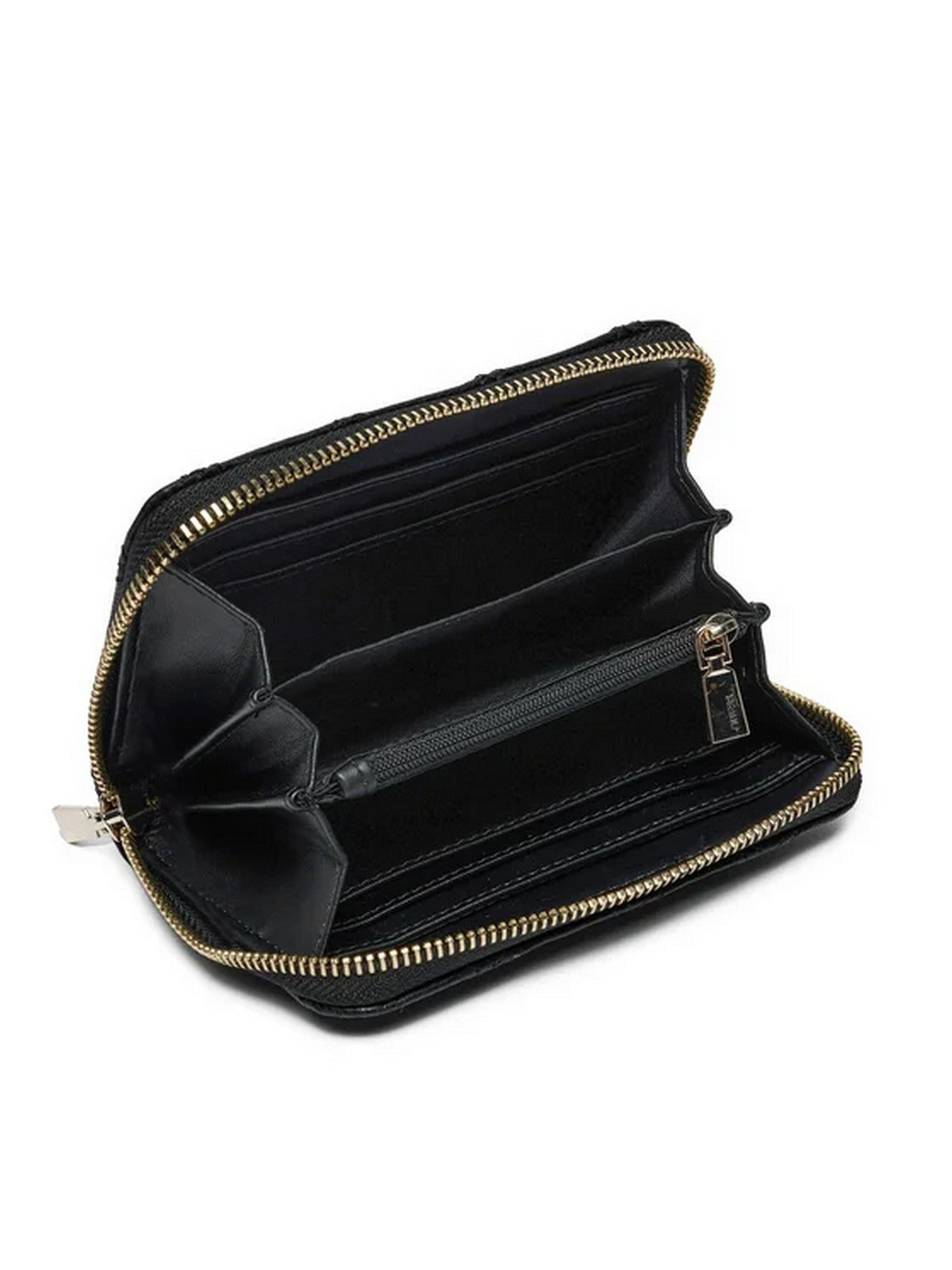 Guess Women's Wallet Didi Slg Large Zip dans SWQG87 48400 Bla noir