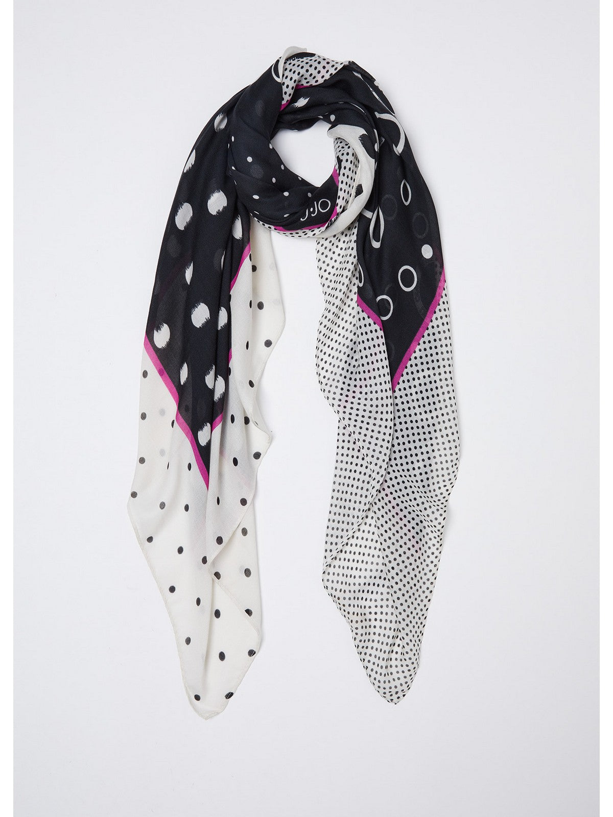 LIU JO SOFT Foulard Donna 2A4049T0300 09G37 Nero gioboutiqueweb