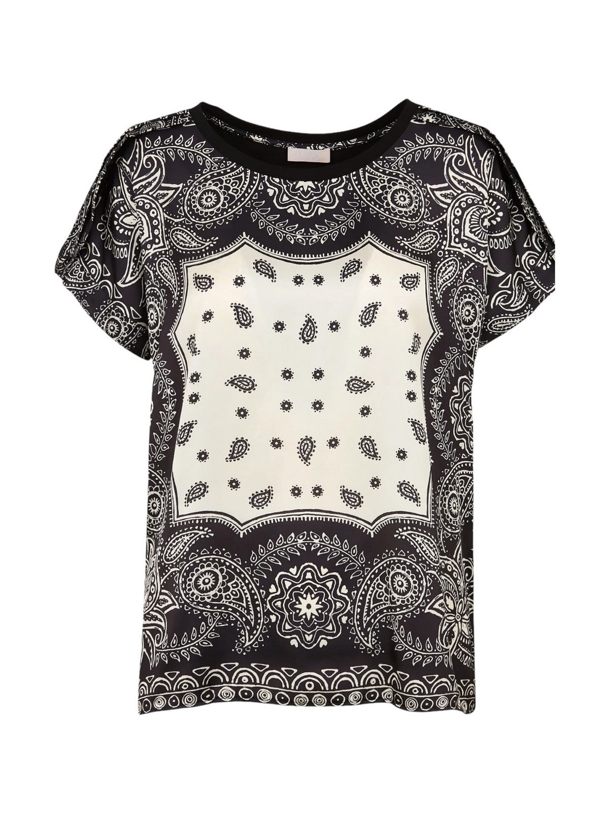 T-shirt White Liu Jo et femme Pole M4116J7821 N9373 Black