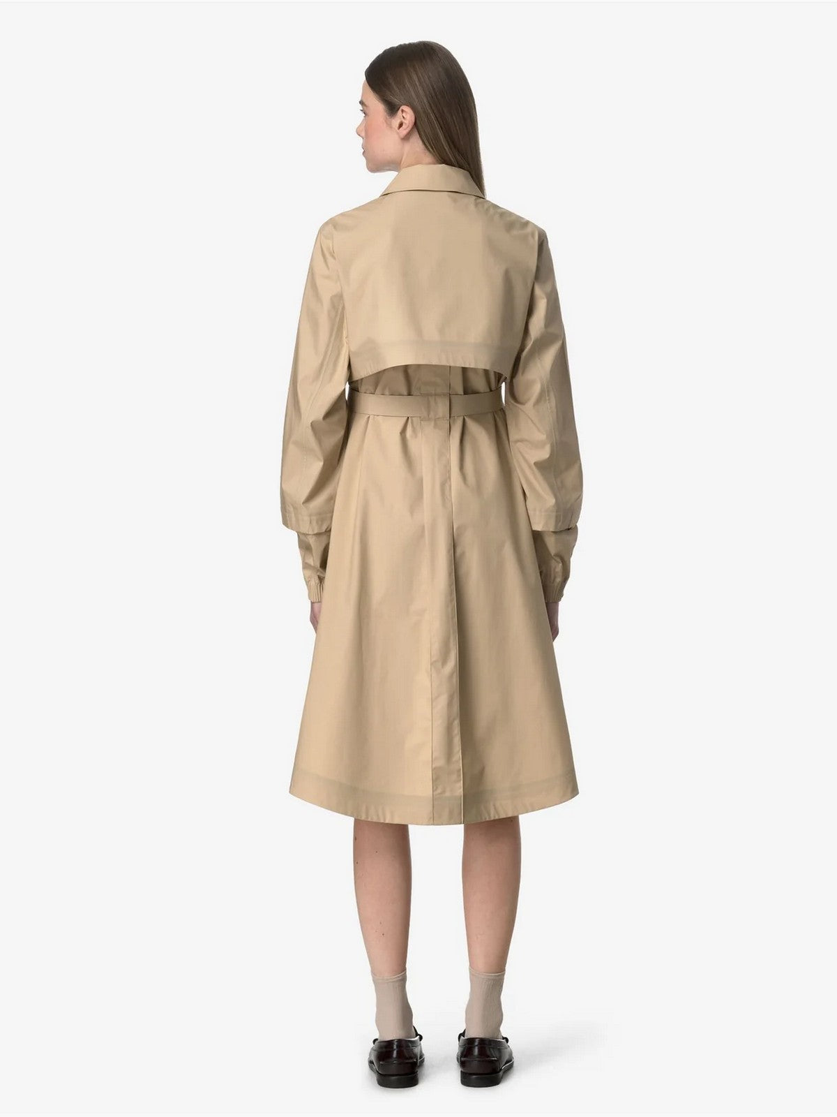 K-WAY Trench Donna JESY 3L POPLIN K7132RW AZI Beige gioboutiqueweb