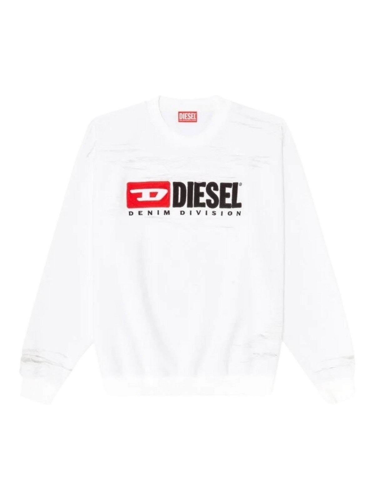 DIESEL Felpa Uomo S-BOXT-V1 FELPA A22014 0PLAI 100 100 - WHITE