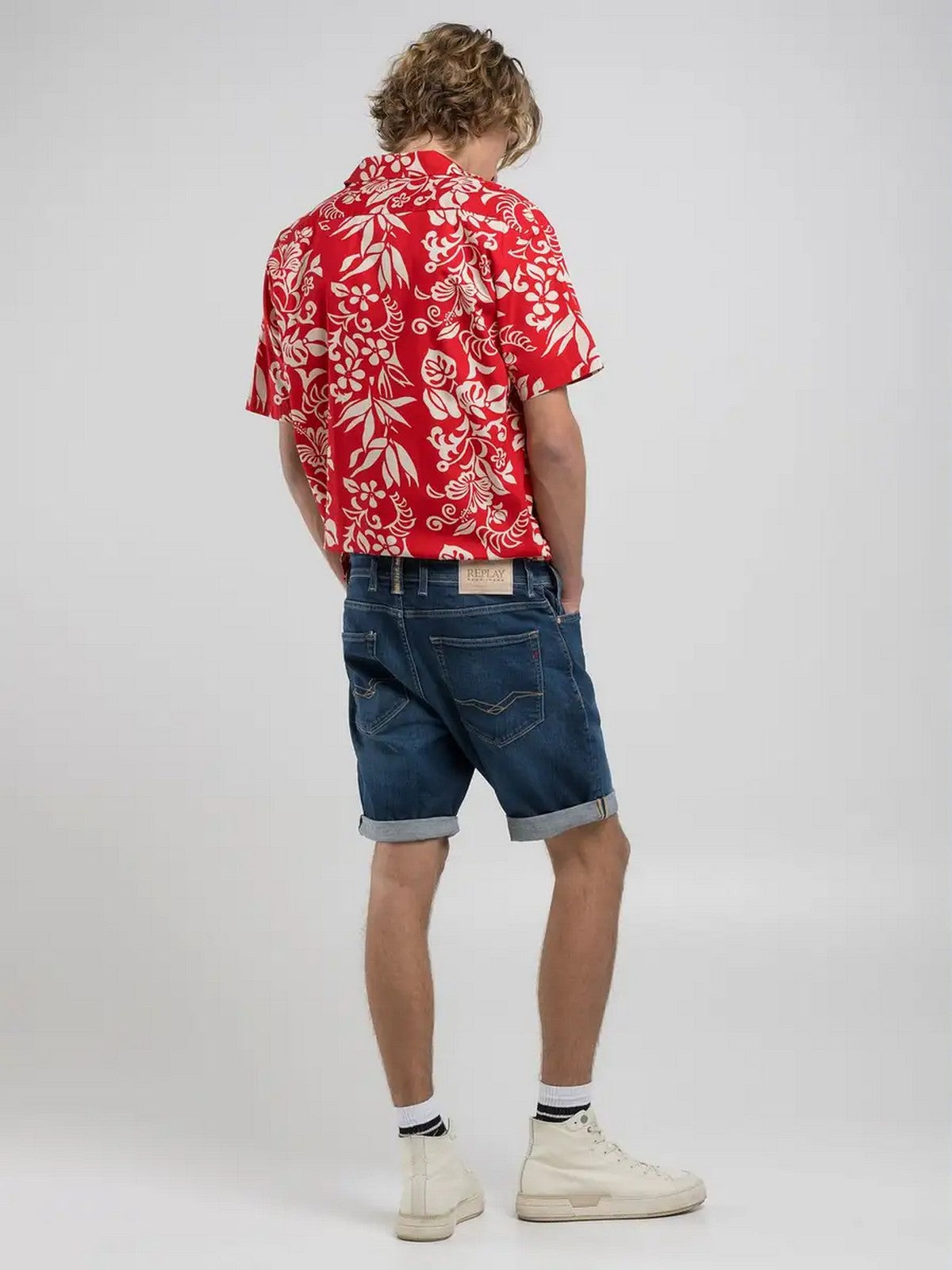 REPLAY Bermuda Uomo MA981Y000573840 007 DARK BLUE gioboutiqueweb