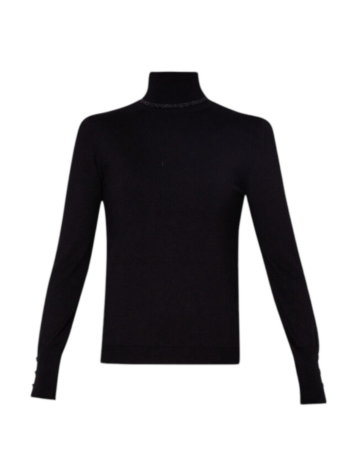 LIU JO WHITE Maglione dolcevita Donna WF4008MS49I 22222 Nero gioboutiqueweb