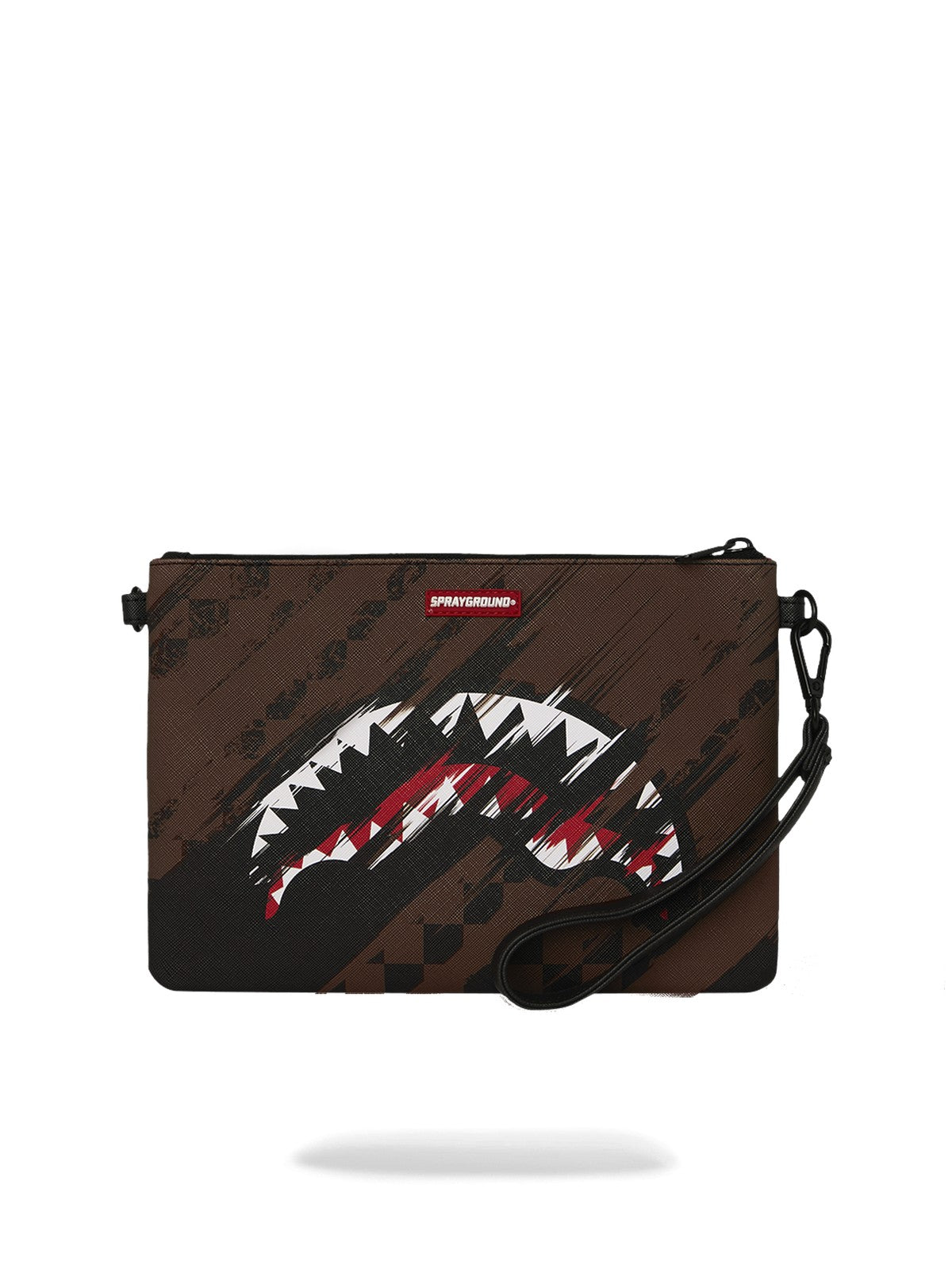 SPRAYGROUND Pochette Unisex adulto SMEARED GRUNGE CROSSBODY POUCHETTE 910B8969NSZ Marrone