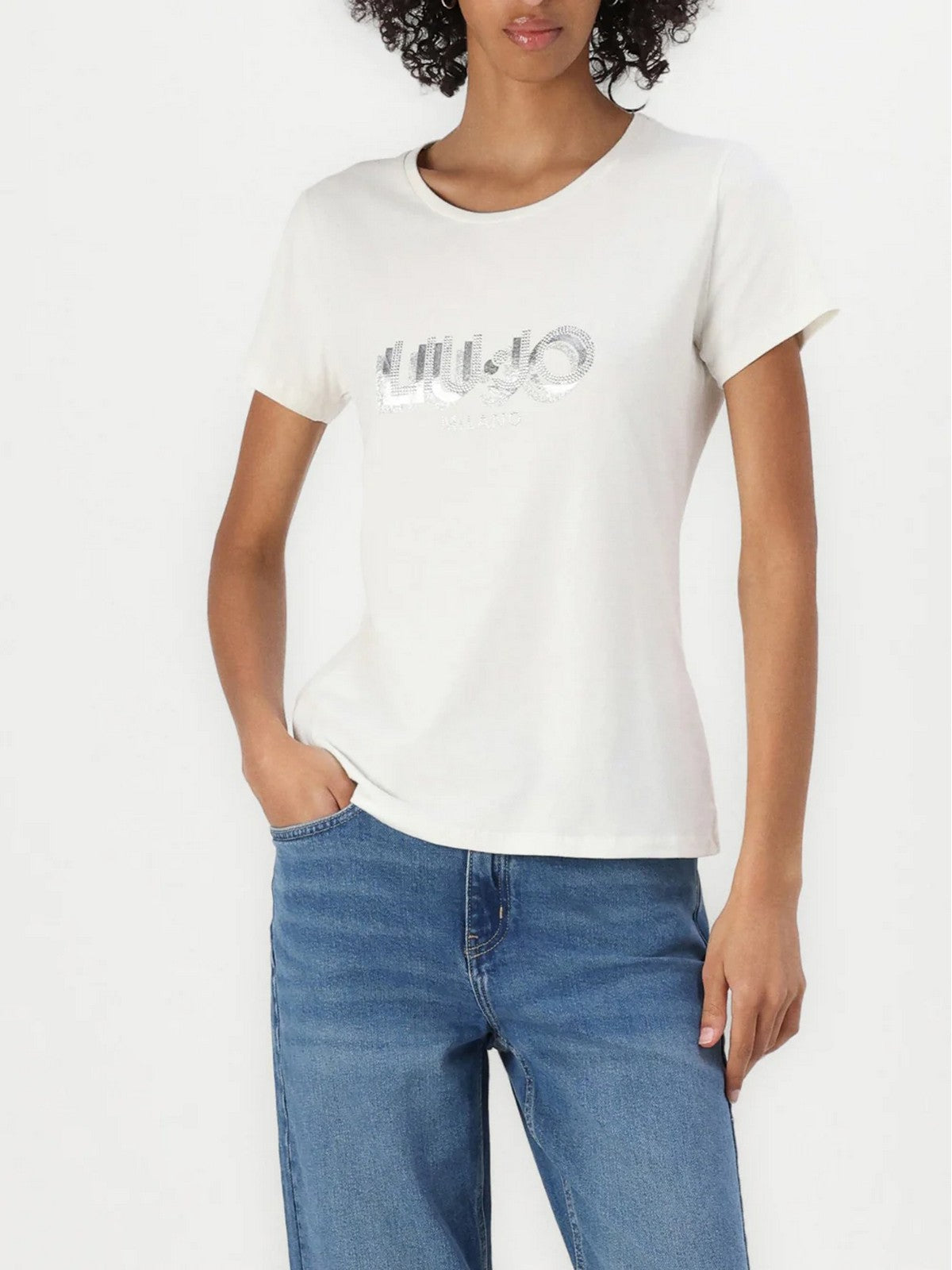 LIU JO SPORT T-shirt Donna TA5214JS003 M9136 White milk/LiuJo gioboutiqueweb